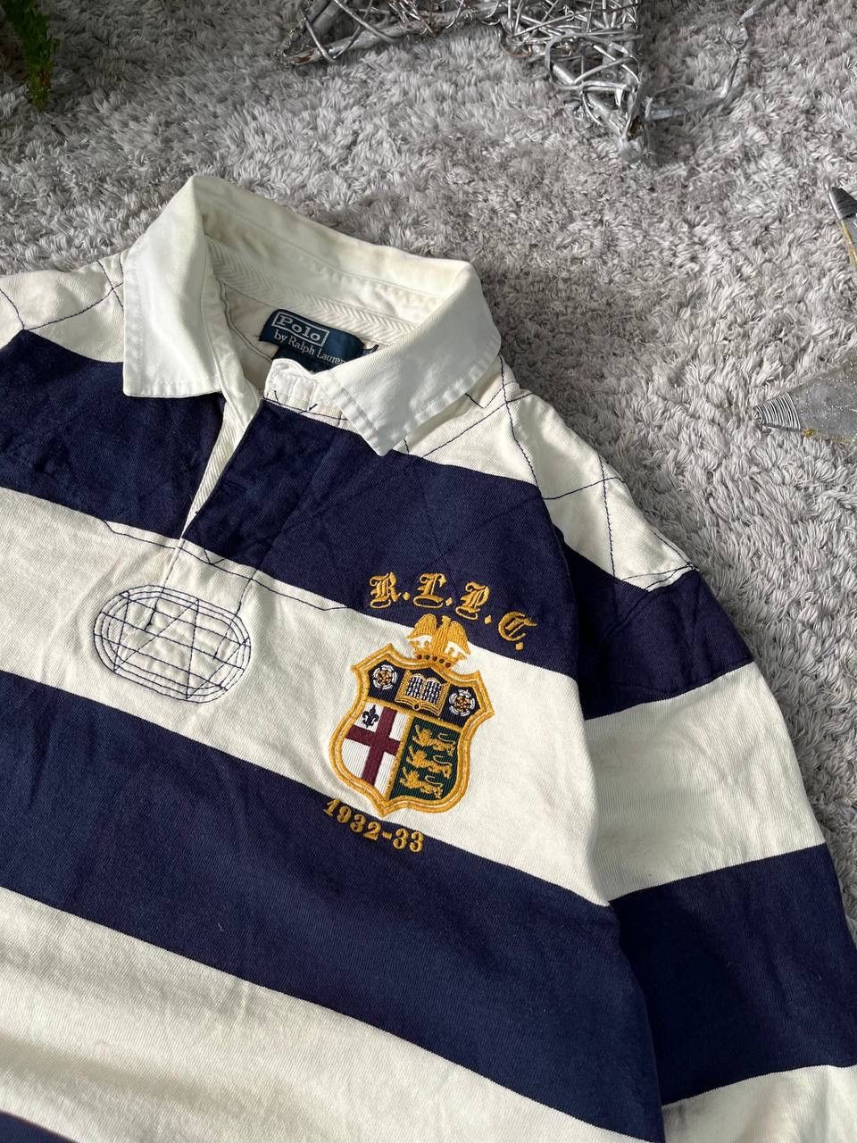 Polo Ralph Lauren × Vintage 00s Polo Ralph Lauren Long-Sleeve #5 Chief Keef Rare Size US XL / EU 56 / 4 - 4 Thumbnail