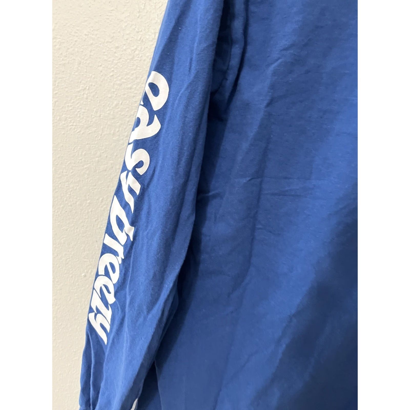 Gap GAP T-Shirt 100% Cotton Long Sleeve Blue Men Small Crew Neck Solid Size US S / EU 44-46 / 1 - 4 Thumbnail