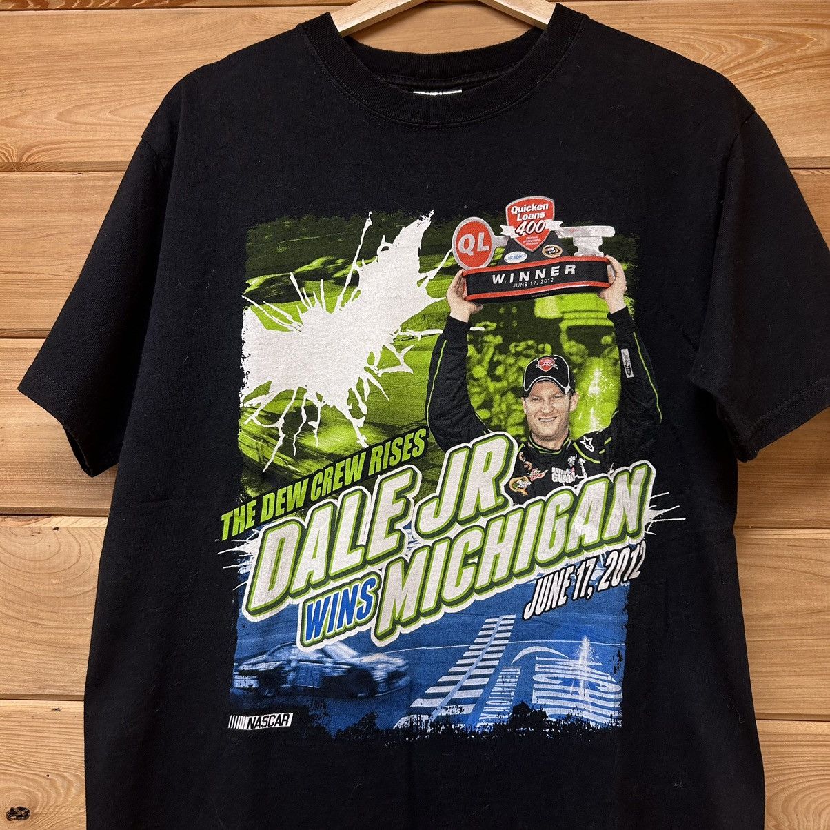 NASCAR Vintage Y2K Dale Jr. NASCAR The Dark Knight Rises T Shirt Size US M / EU 48-50 / 2 - 2 Thumbnail