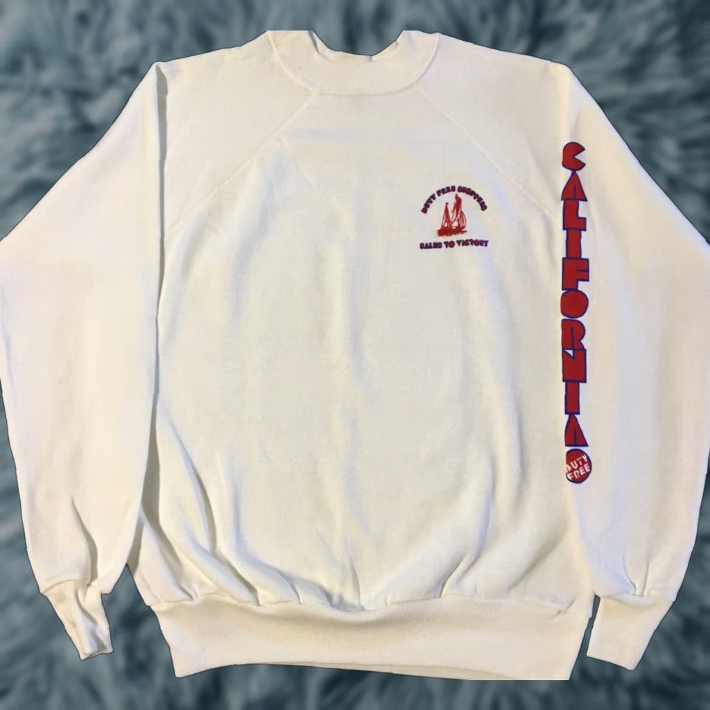 Vintage VINTAGE Plane Hoodie Men S White California Duty Free Shoppers 80s 90s Beach Surf Grunge USA, USA, 70s, 80s, 90s Size US S / EU 44-46 / 1 - 1 Thumbnail