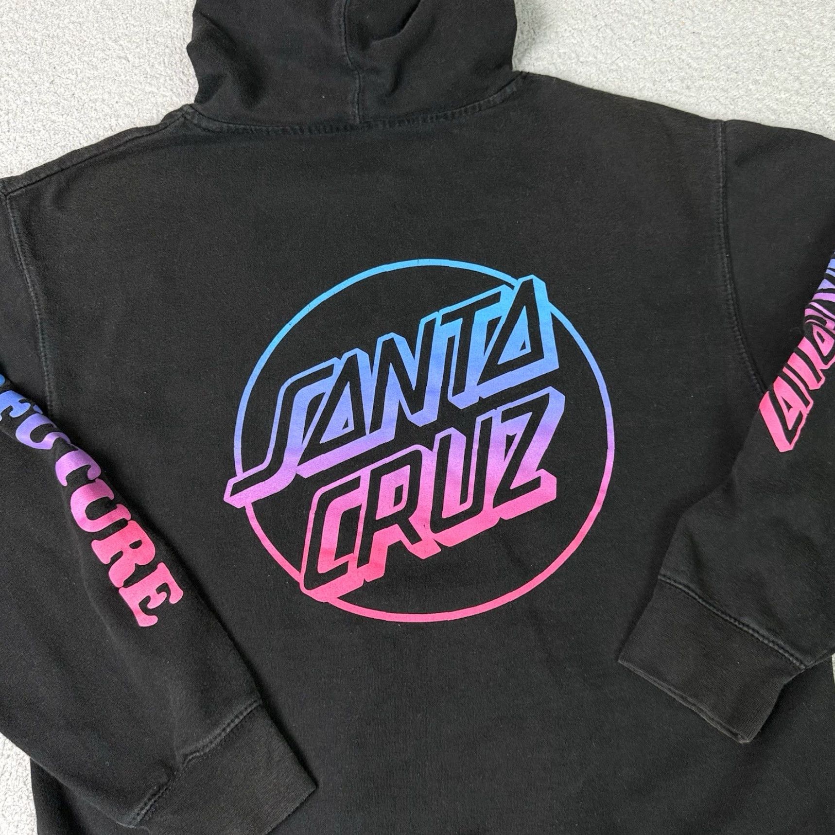 Odd Future VINTAGE Odd Future x Santa Cruz Hoodie Mens Medium Black OFWGKTA Logo Pullover Hooded Pocket Sk8 Hip Hop 90s USA Size US M / EU 48-50 / 2 - 7 Thumbnail