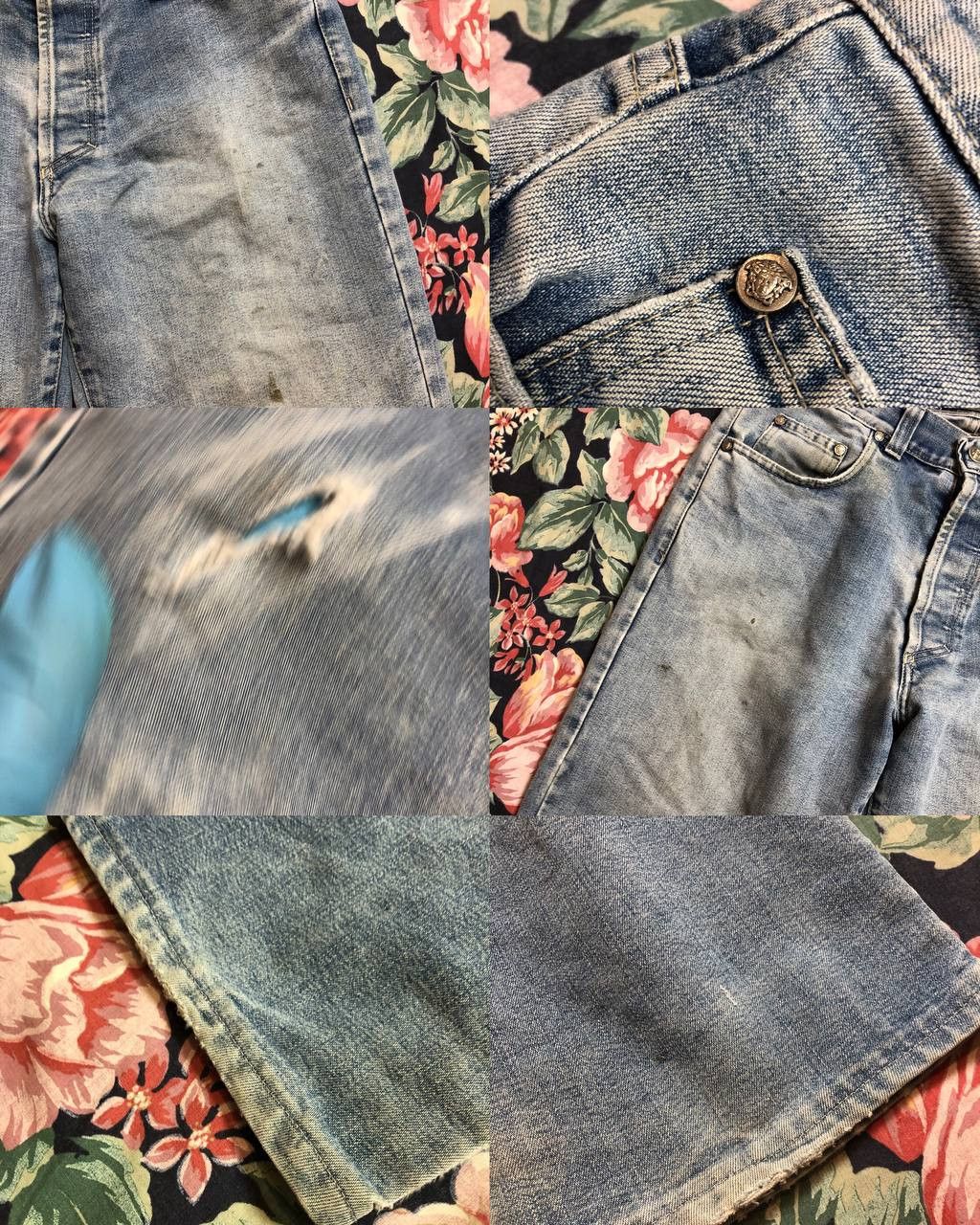 Versace Jeans Couture VERSACE JEANS COUTURE Men’s Vintage Wash Jeans Regular Fit Size US 34 / EU 50 - 20 Thumbnail