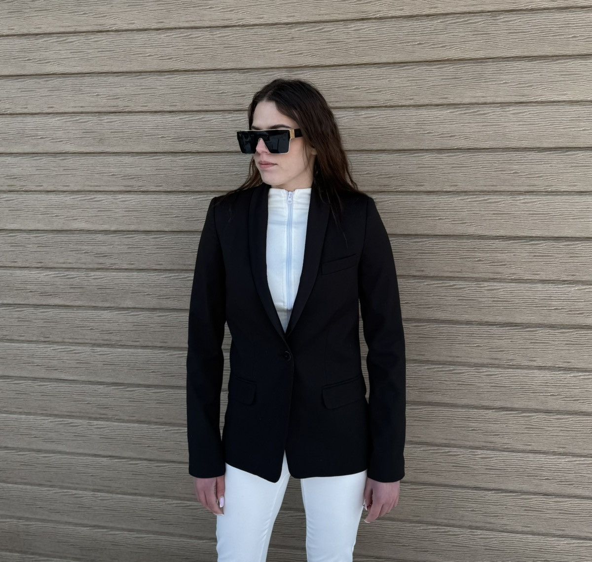 Yves Saint Laurent Yves Saint Laurent YSL Women Blazer Jacket Logo Italy Size34 Size XS / US 0-2 / IT 36-38 - 1 Thumbnail