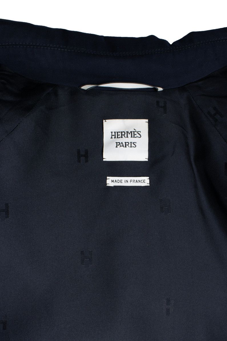 Hermes Hermes, blue wool trench coat Size M / US 6-8 / IT 42-44 - 5 Thumbnail
