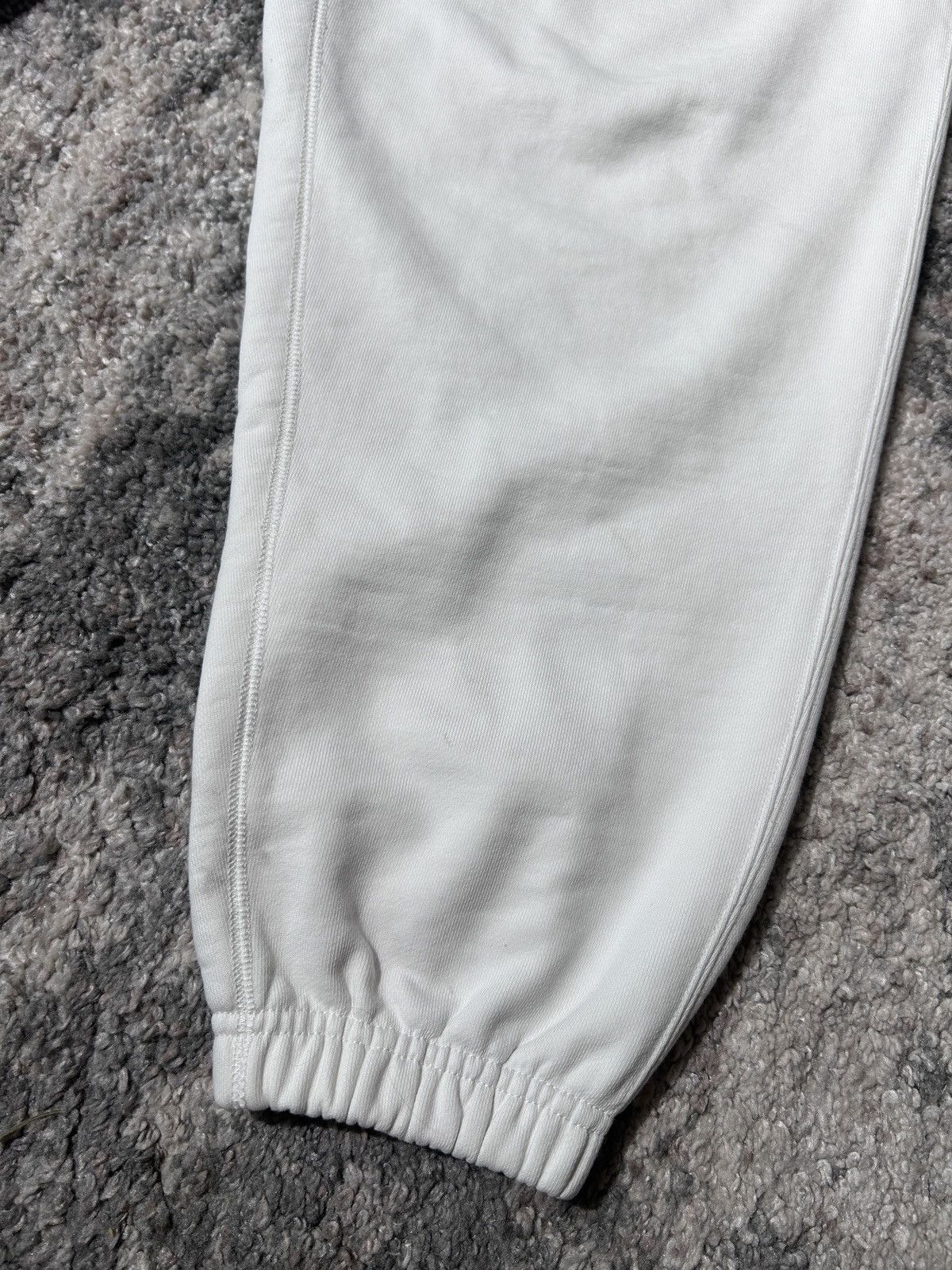 Nike × Vintage Vintage 90's Nike Heavy Cotton White Track Pants Big Logo Size US 32 / EU 48 - 9 Thumbnail