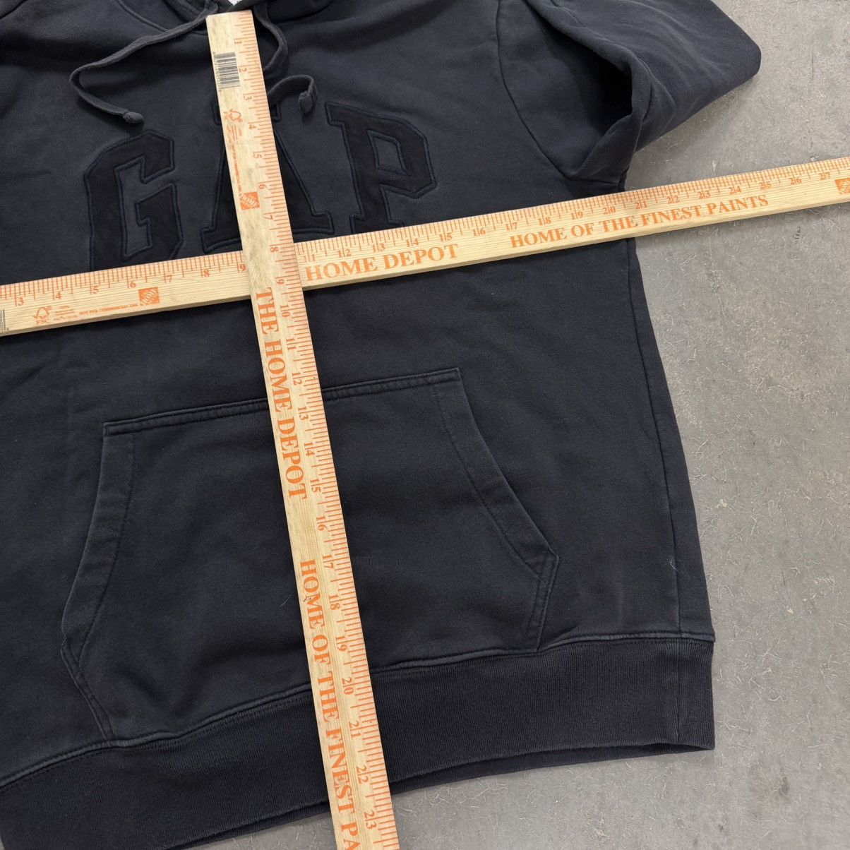 Gap GAP Hoodie Black Tonal Spell Out Minimal Essential Y2K Size US S / EU 44-46 / 1 - 3 Thumbnail