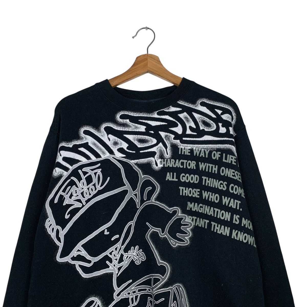Japanese Brand Japanese Brand Space Opera Skateboard Poem Sweatshirt Size US L / EU 52-54 / 3 - 2 Thumbnail