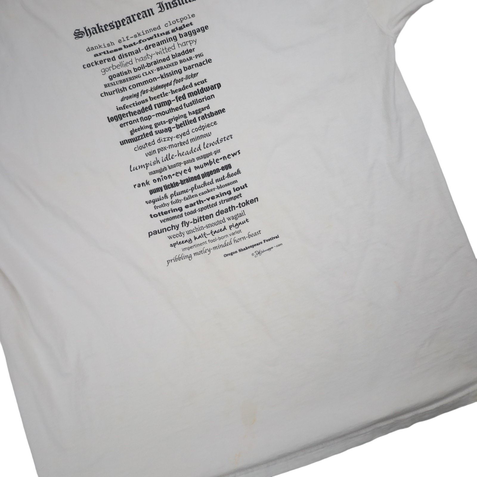 Vintage Vintage Shakespearean Insults Graphic Slogan T Shirt Size US XL / EU 56 / 4 - 3 Thumbnail