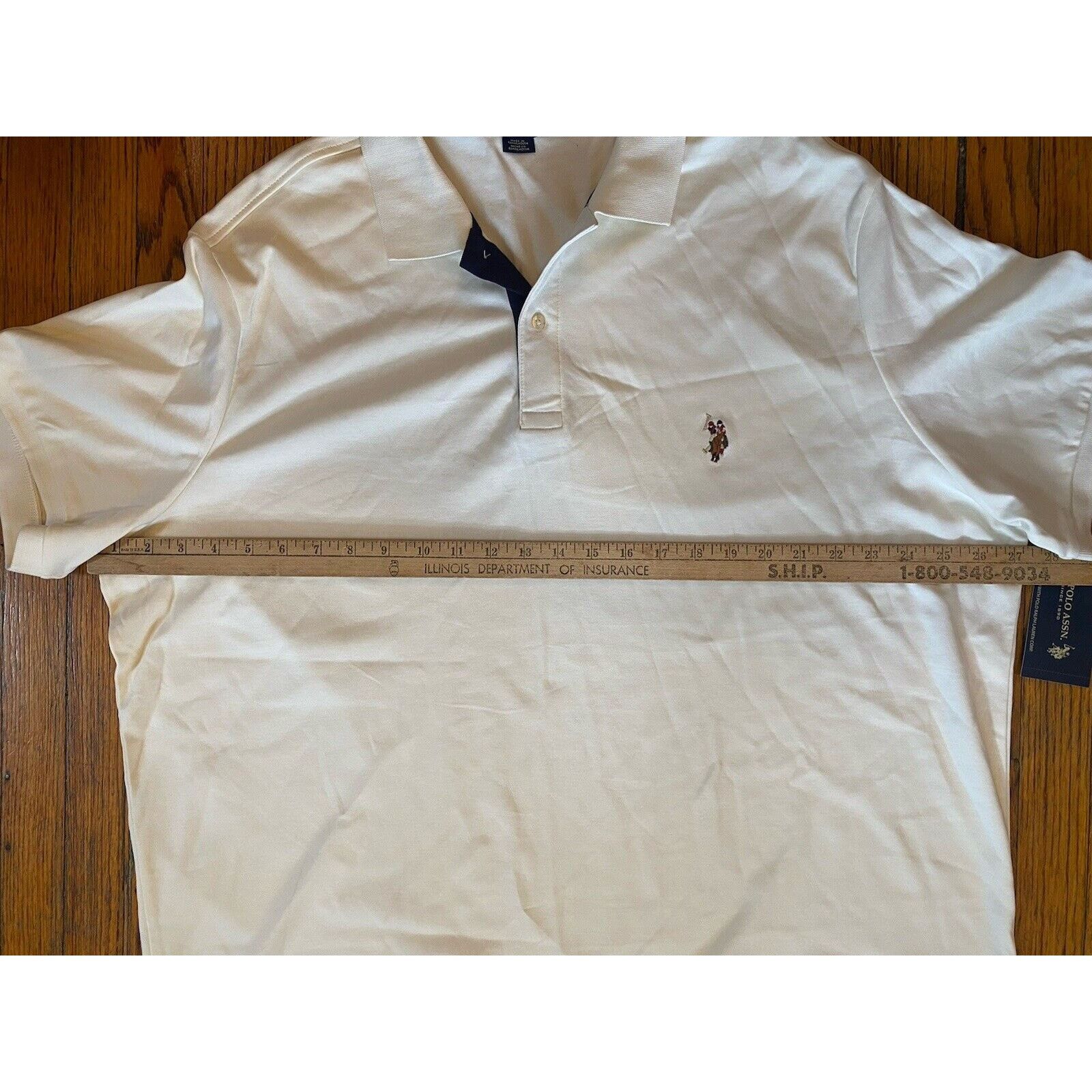 U.S. Polo Assn. NWT U.S. Polo Association Shirt Mens 2XL White Size US XXL / EU 58 / 5 - 5 Thumbnail