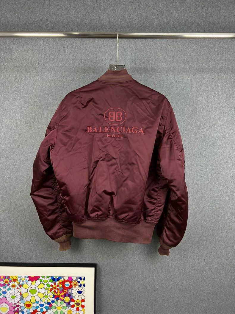 Balenciaga Balenciaga Embroidered monogram baseball jacket Size US M / EU 48-50 / 2 - 2 Thumbnail