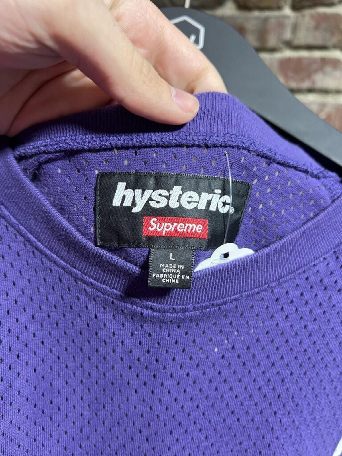 Supreme Supreme X Hysteric Glamour Purple Jersey Sz. L Size ONE SIZE - 3 Thumbnail