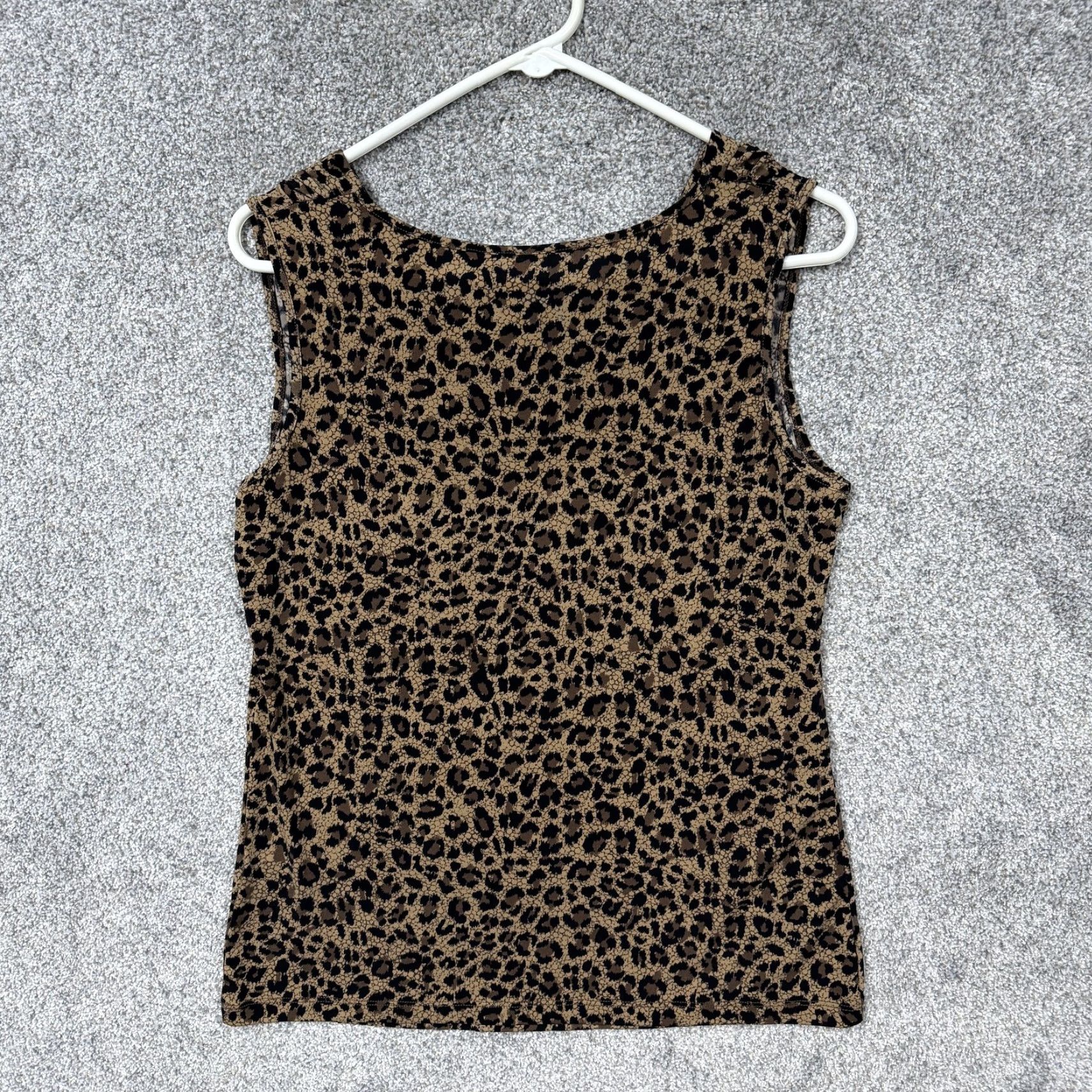 Vintage VINTAGE Studio Works Tank Top PM Petite Brown Leopard Office Siren Mob Wife Y2K Bold Size M / US 6-8 / IT 42-44 - 7 Thumbnail