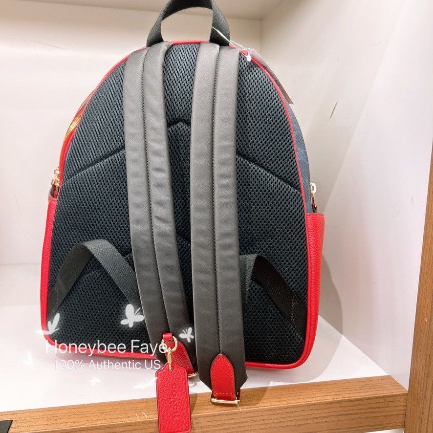 Coach Court Backpack In Signature Canvas CZ176 Size ONE SIZE - 4 Thumbnail