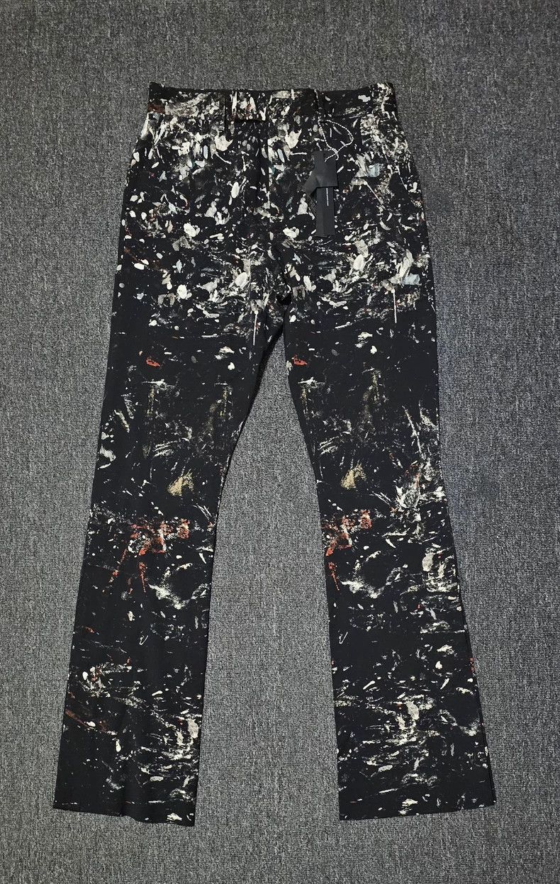 Amiri Amiri Graffiti Wool Wide-Leg Pants-yf Size US 36 / EU 52 - 1 Thumbnail
