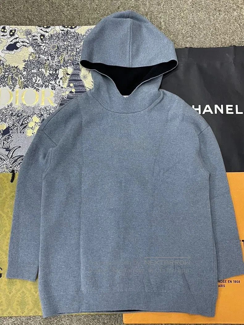 Dior Dior Blue Hooded Cashmere Sweater. Size US XS / EU 42 / 0 - 2 Thumbnail