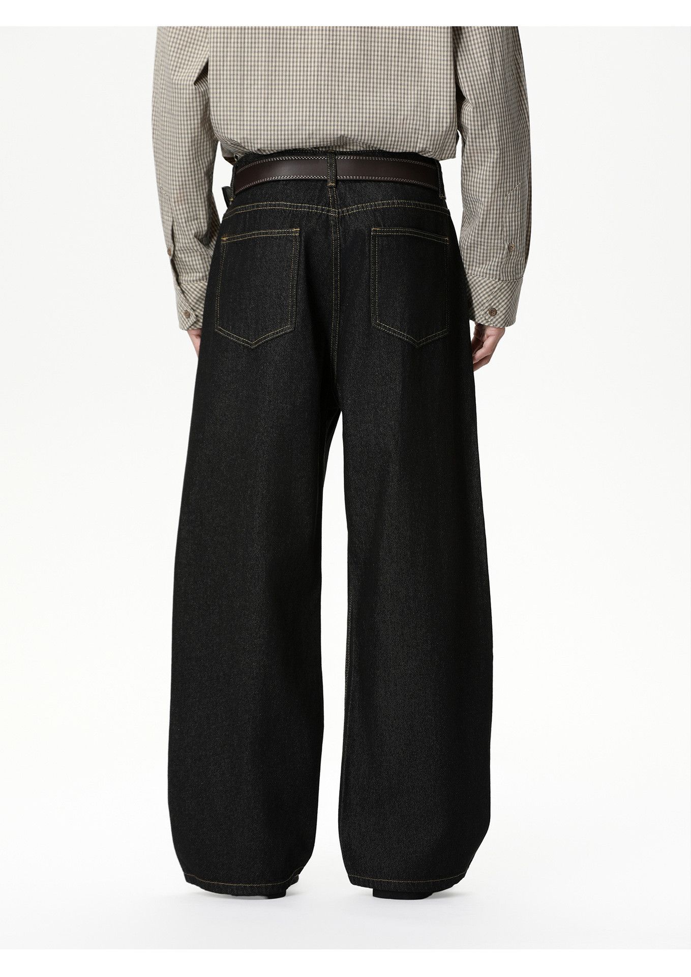 Jean Men's Loose Wide-Leg Cleanfit Casual Straight Leg Jeans Size US 32 / EU 48 - 6 Thumbnail