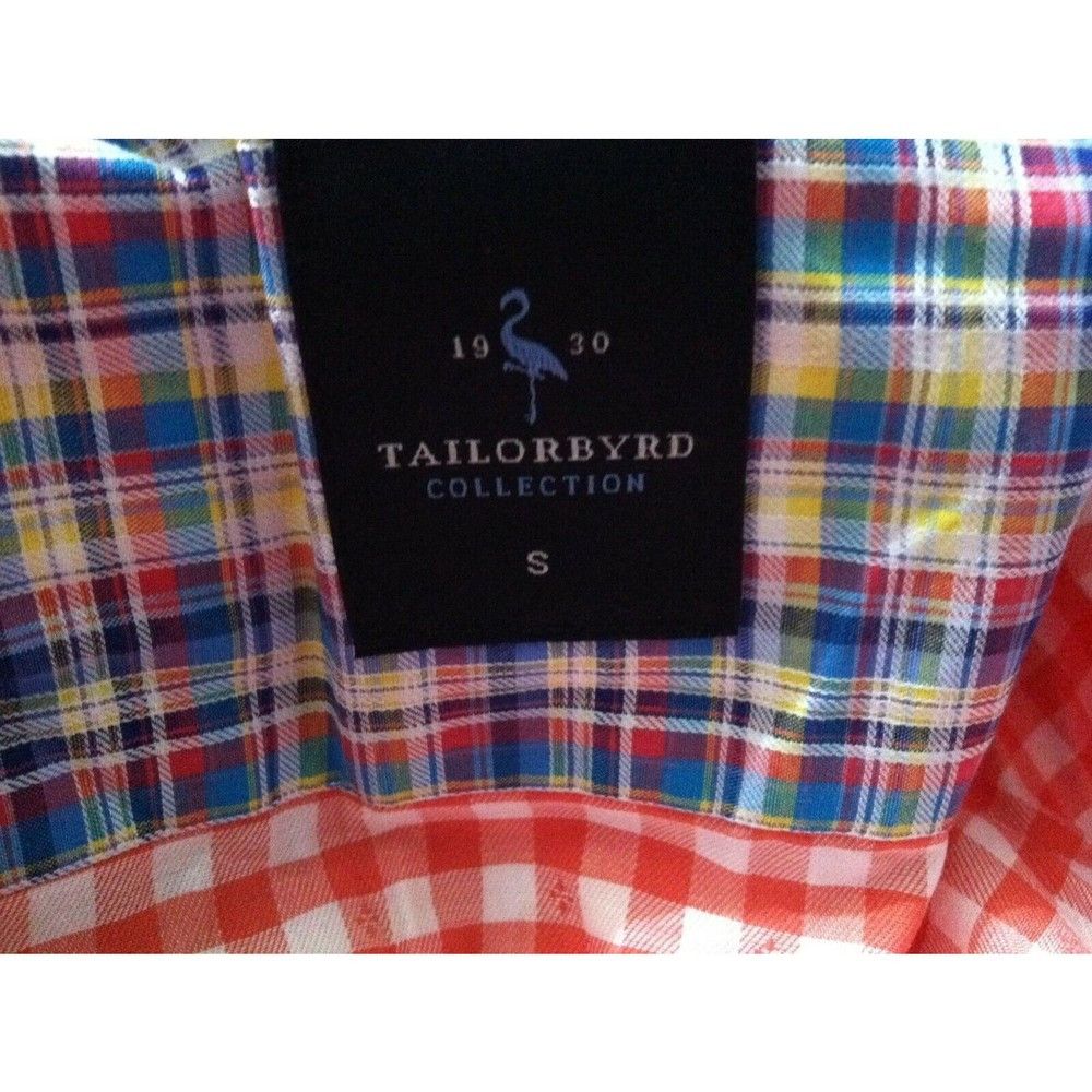 Tailorbyrd TAILORBYRD MENS NEW ORANGE 100%COTTON CASUAL SHIRT SIZE: S Size US S / EU 44-46 / 1 - 3 Thumbnail