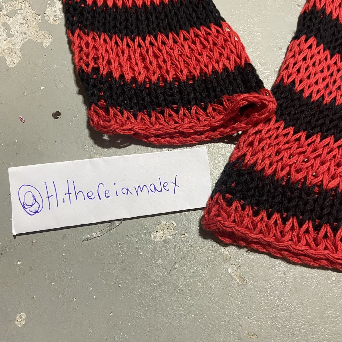 Raf Simons Archive Redux - AW97 Striped Open Knit Cotton Sweater Size US S / EU 44-46 / 1 - 6 Thumbnail