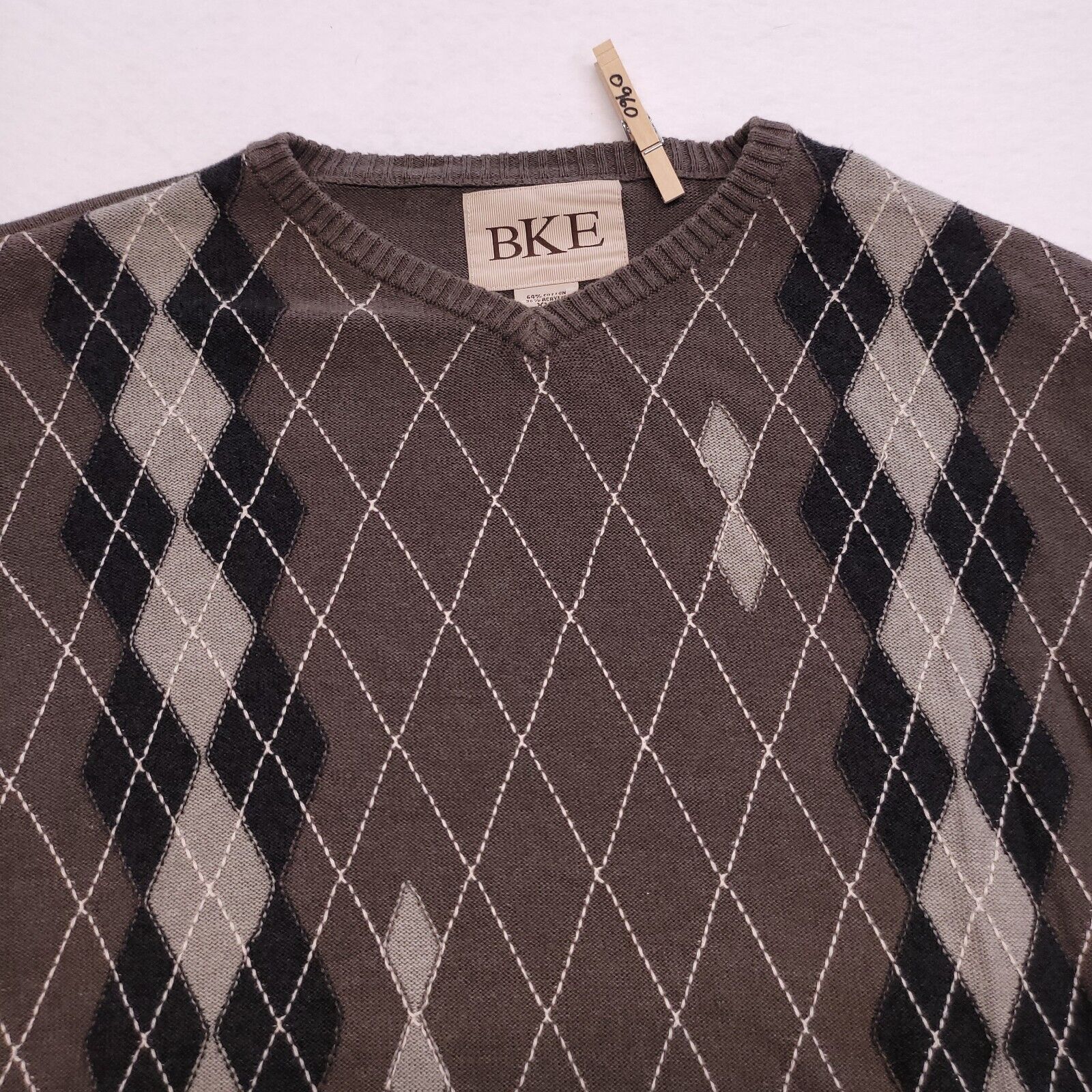 BKE BKE Long Sleeve Casual Pullover Sweater Mens Size 2XL Brown Size US XXL / EU 58 / 5 - 1 Thumbnail