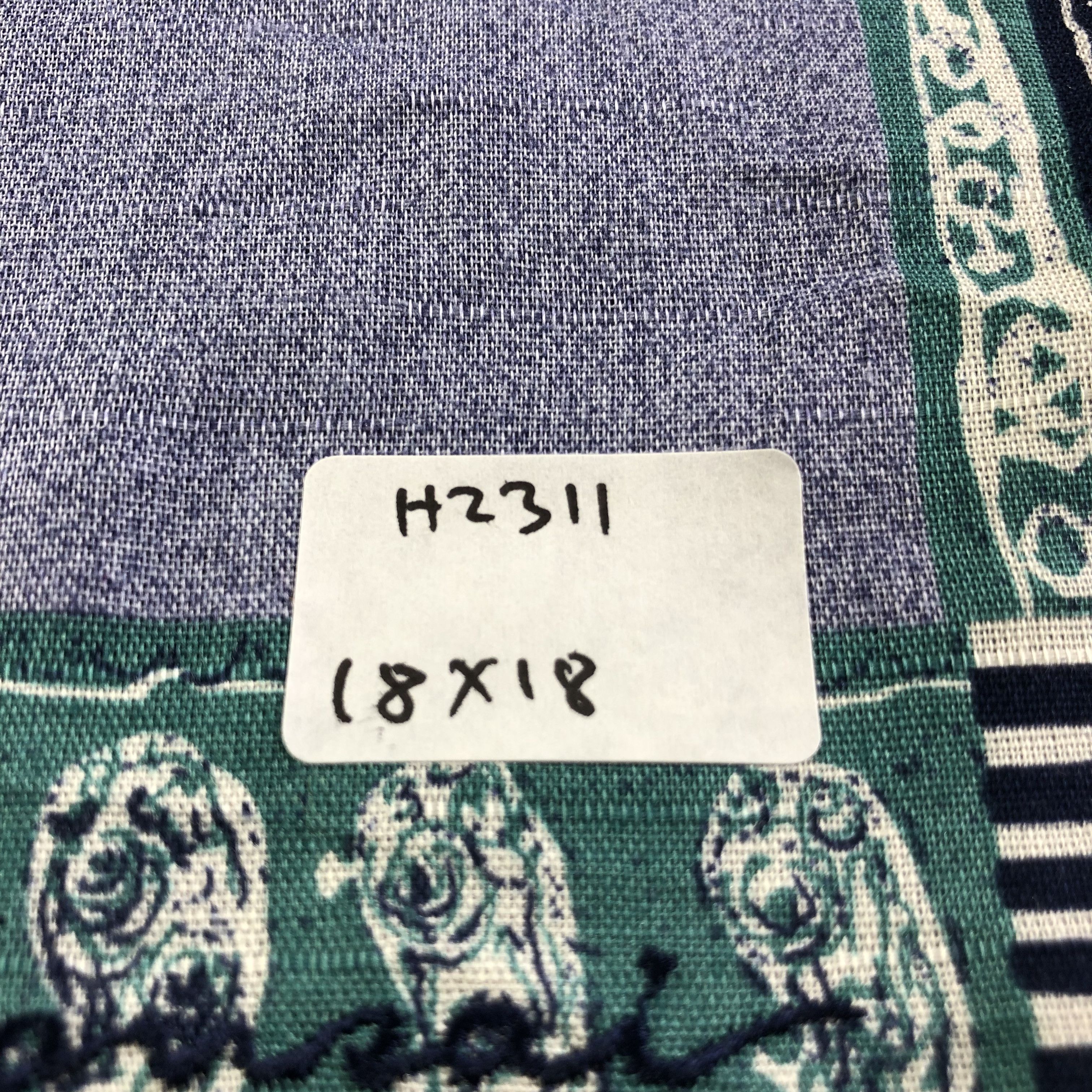 Kansai Yamamoto × Vintage Kansai Handkerchief Neckerchief Bandana H2311 Size ONE SIZE - 7 Thumbnail