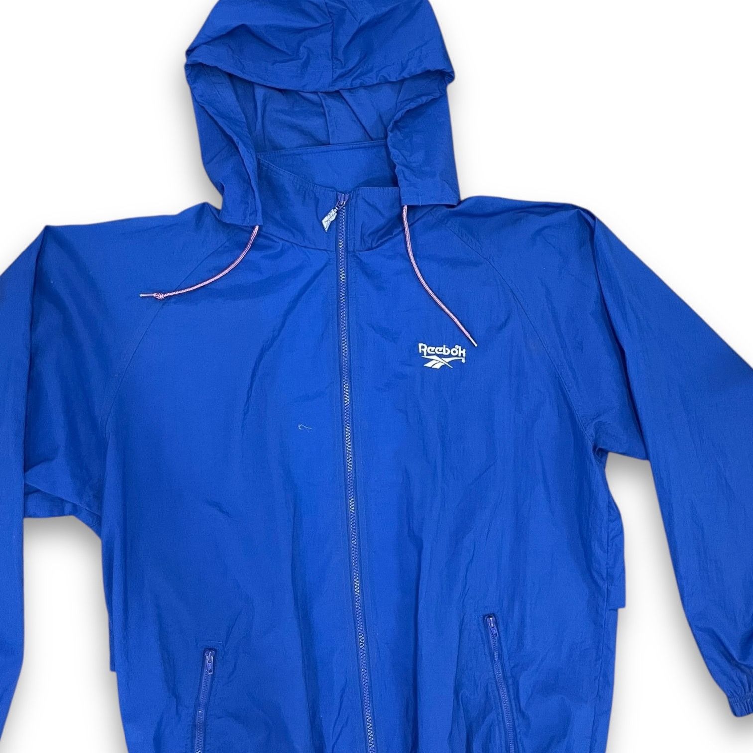 Reebok Vintage 1990s Reebok Blue Windbreaker Jacket – Size L Size US L / EU 52-54 / 3 - 3 Thumbnail