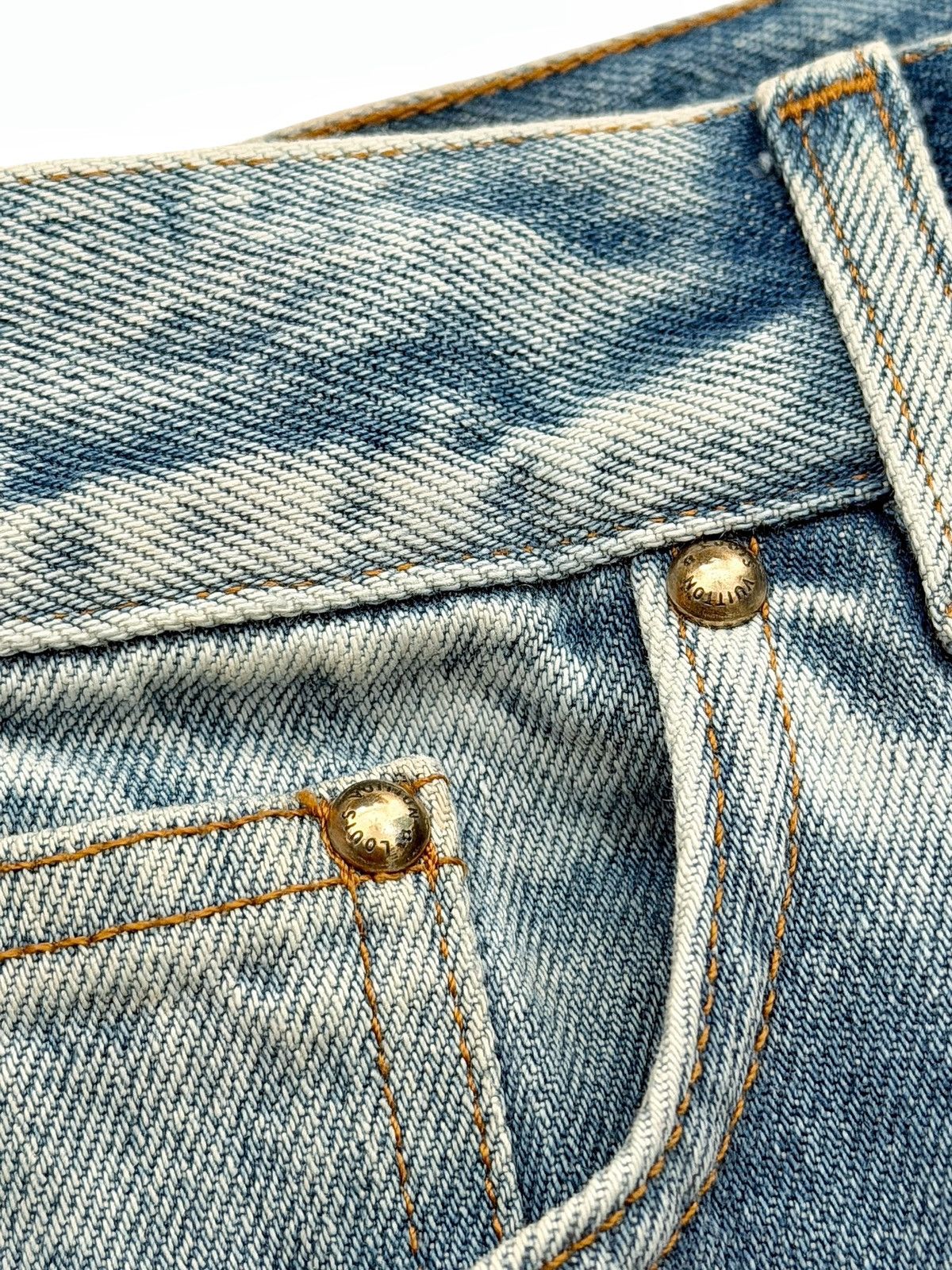 Louis Vuitton 2020 Virgil Blue Regular Wash Jeans Size US 34 / EU 50 - 7 Thumbnail