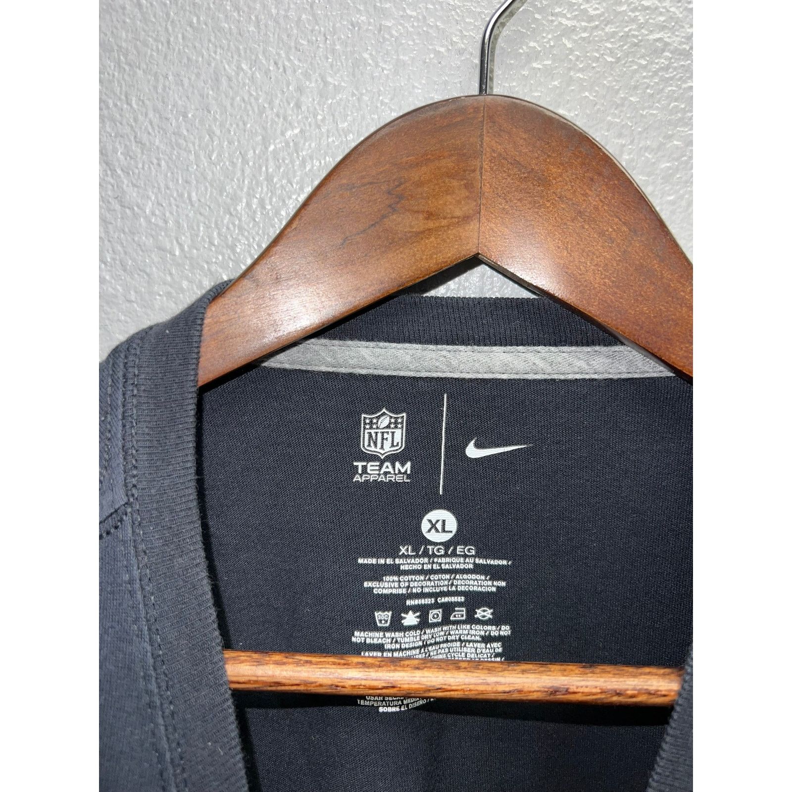 Nike New Orleans Saints Shirt Nike Just Do it Black Sports Tee XL Size US XL / EU 56 / 4 - 5 Thumbnail