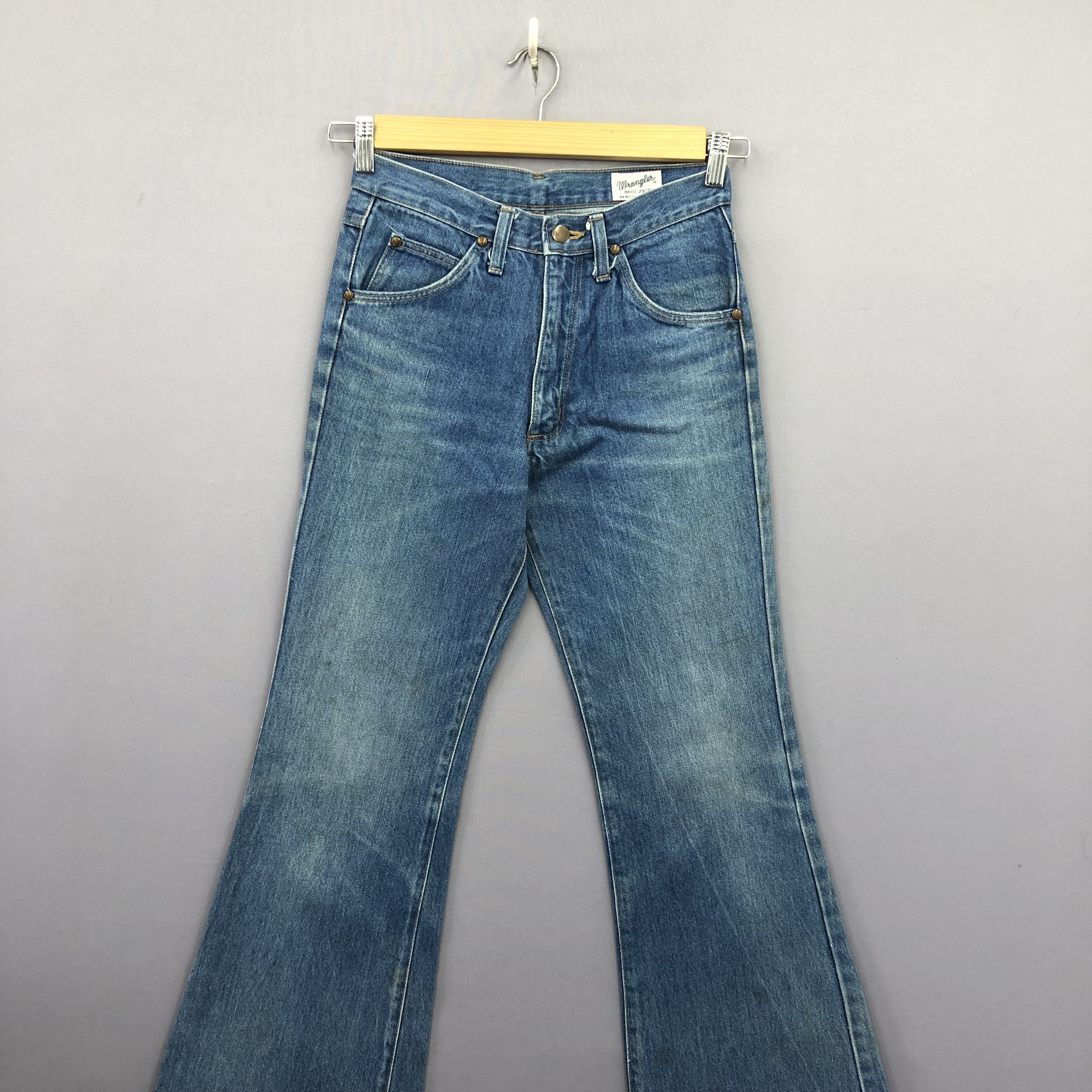 Wrangler Vintage 90s Wrangler Super Flare Blue Wash Jeans Denim Size 26" / US 2 / IT 38 - 3 Thumbnail