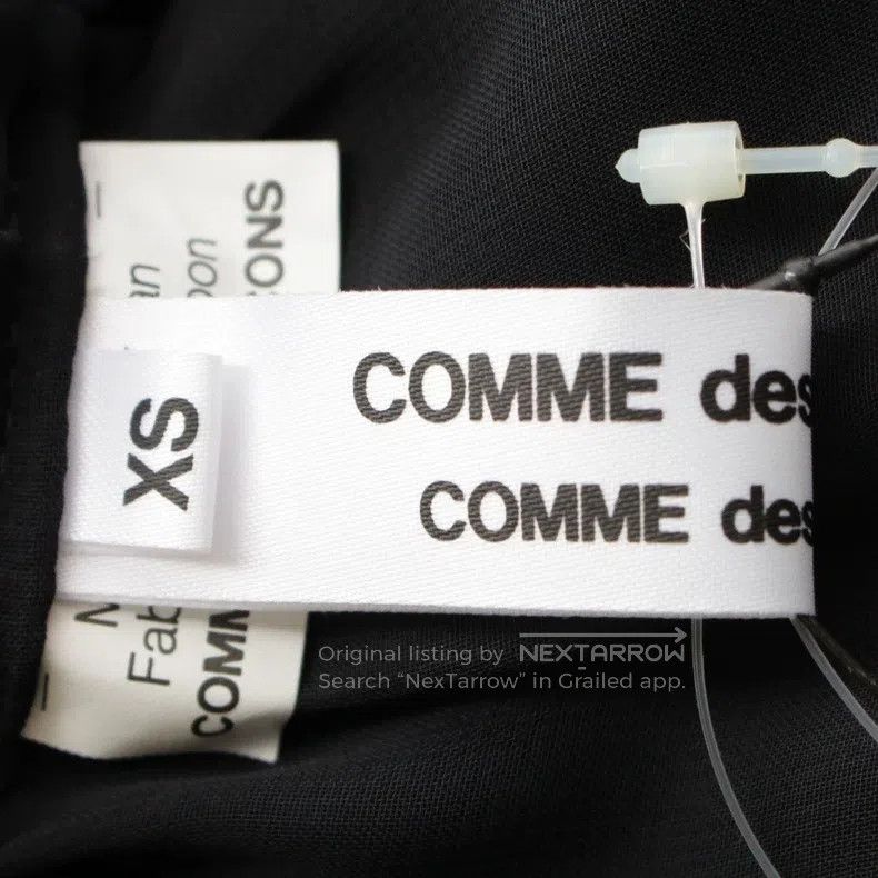 Comme des Garcons Comme Des Garcons size XS Black sheer pleated ruffled hem Size 23" - 7 Thumbnail