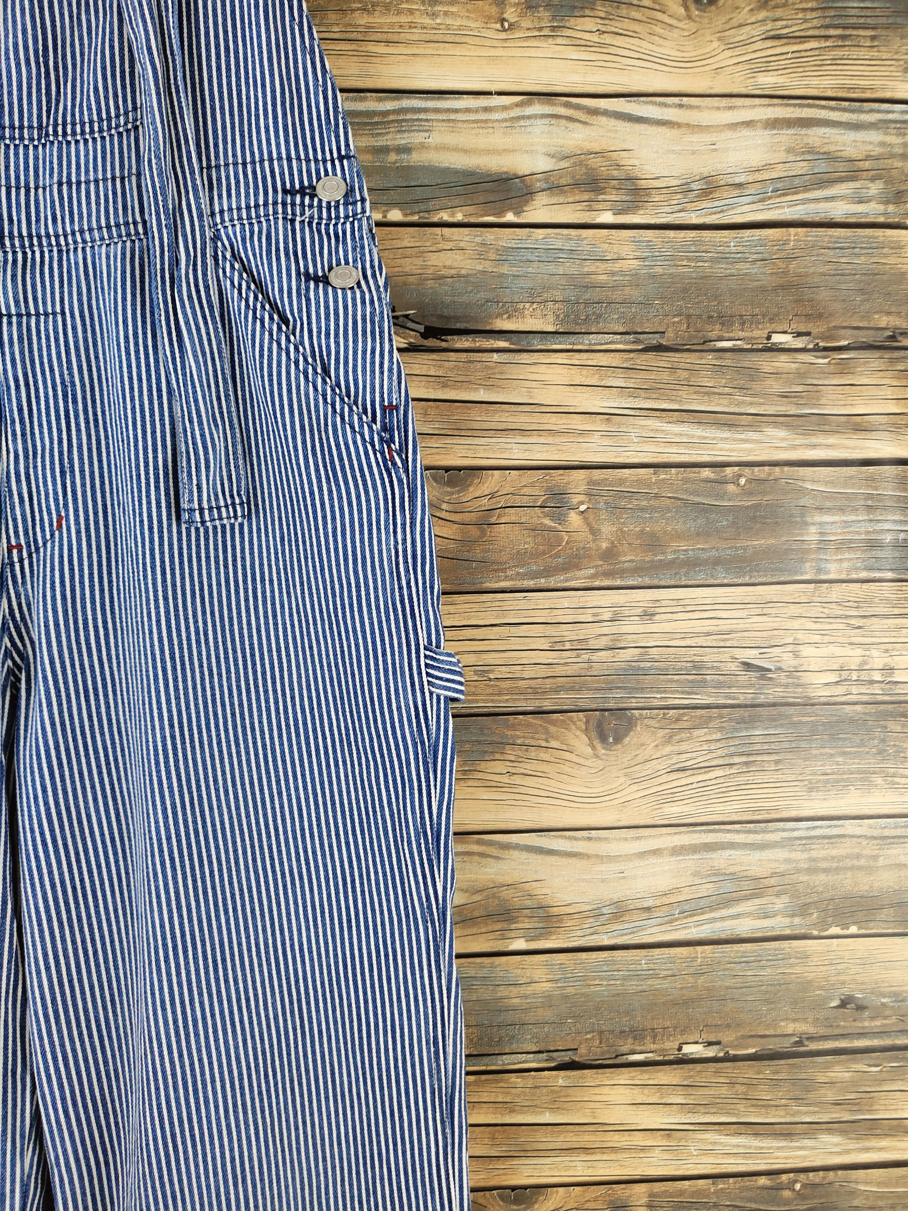 Japanese Brand Mini Valman Blue White Multipocket Jumpsuits #S2929 Size 28" / US 6 / IT 42 - 11 Thumbnail
