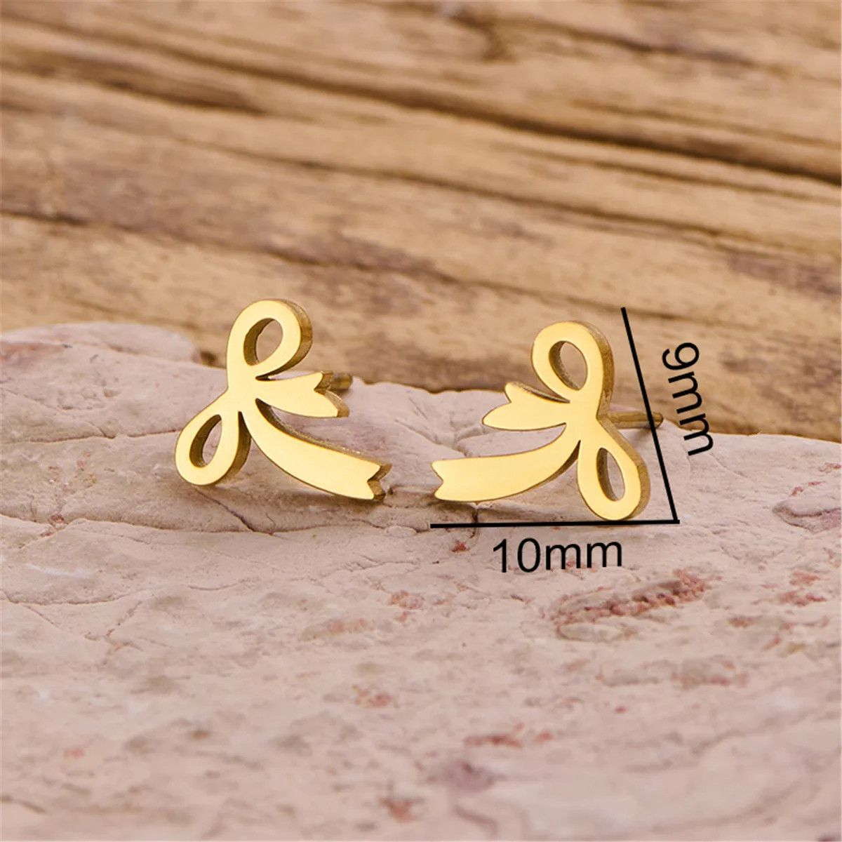 Jewelry Romantic Bow Mini Stud Earrings Charm Earring Gift Size ONE SIZE - 3 Thumbnail