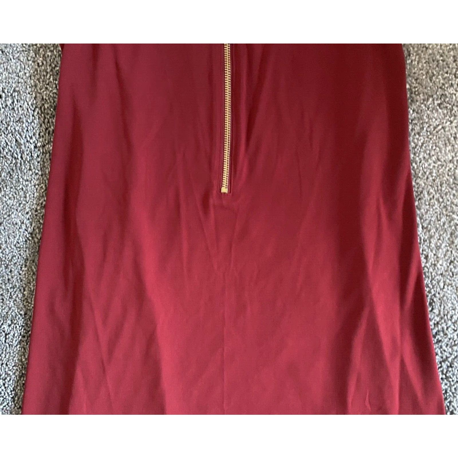 Michael Kors NWT Michael Kors Women’s Dress Sleeveless Maroon Red Size Small Short Zip Classic Designer Size S / US 4 / IT 40 - 4 Thumbnail