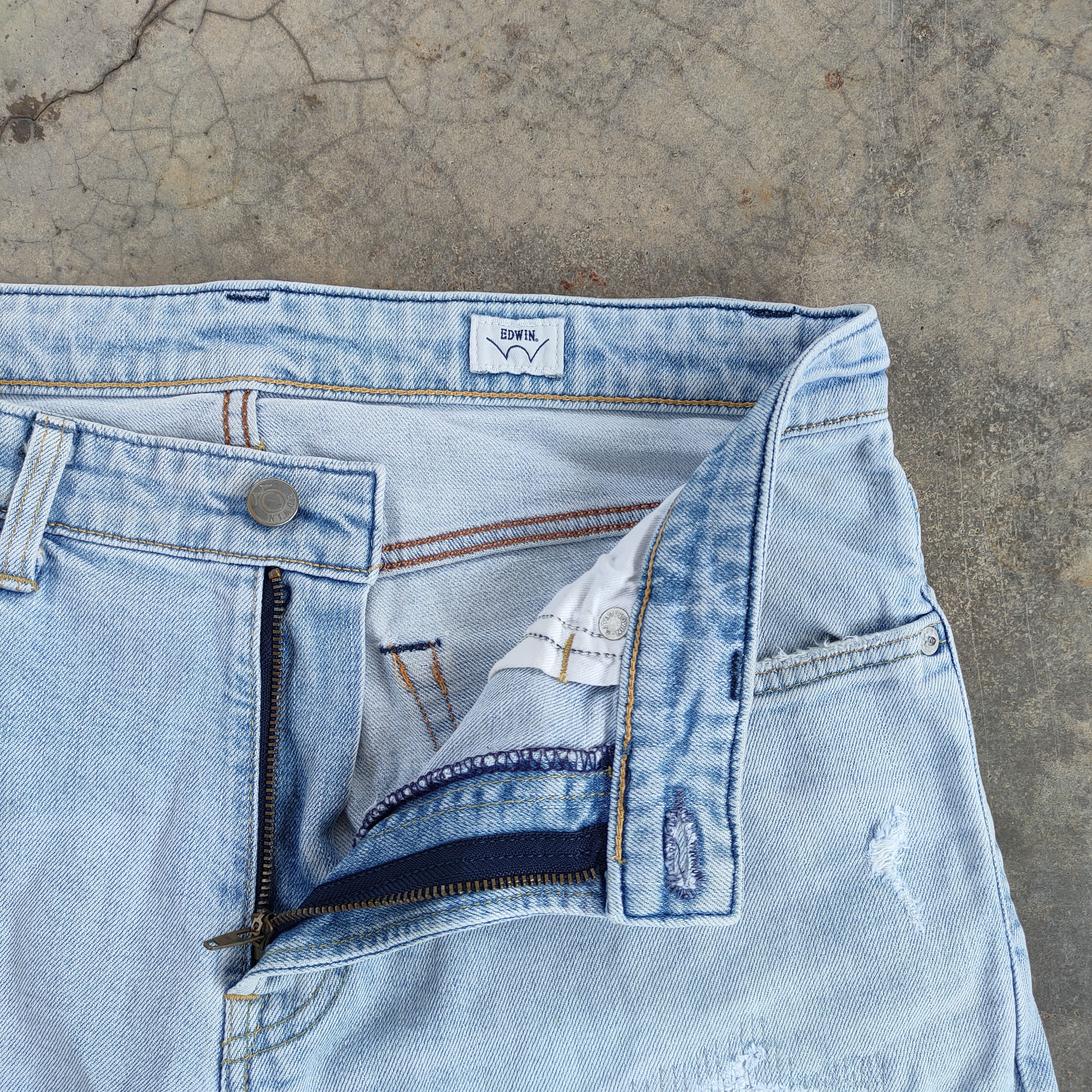 Edwin Vintage Edwin light Blue jeans denim pants Size US 32 / EU 48 - 10 Thumbnail