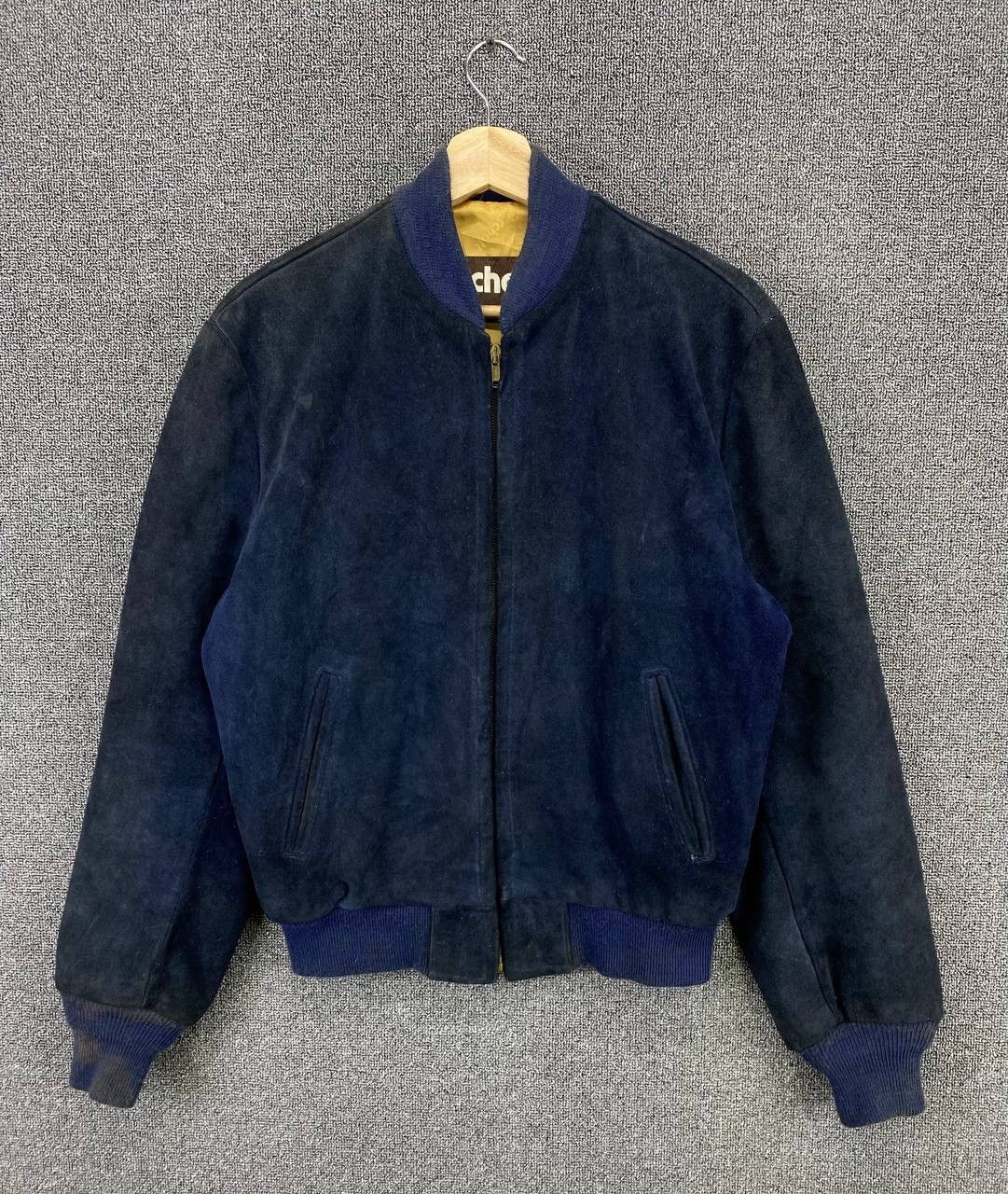 Vintage 80s SCHOTT NYC Suede Leather Bomber Jacket