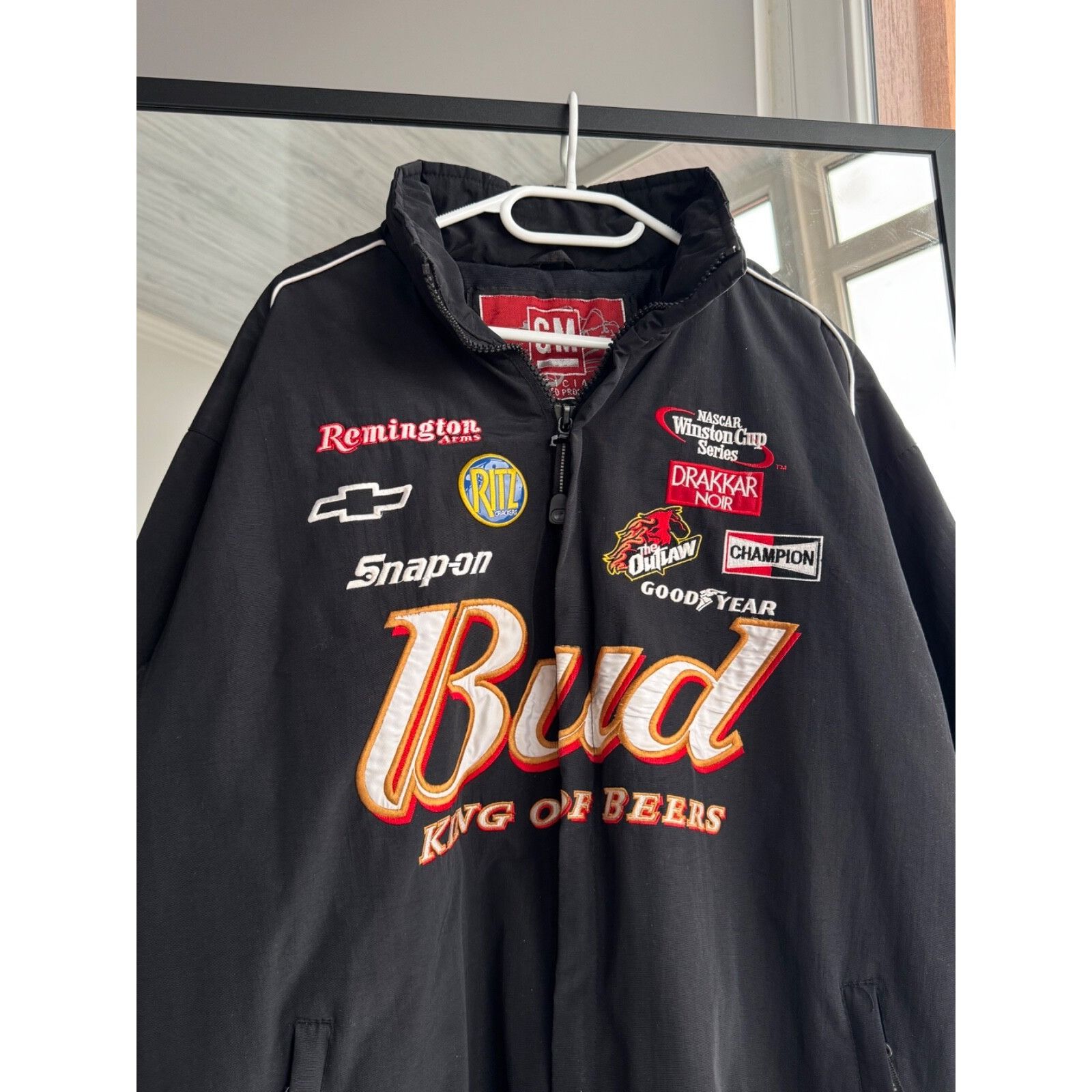 Budweiser VTG Bud Budweiser King Of Beer NASCAR Racing Jacket Size US L / EU 52-54 / 3 - 3 Thumbnail
