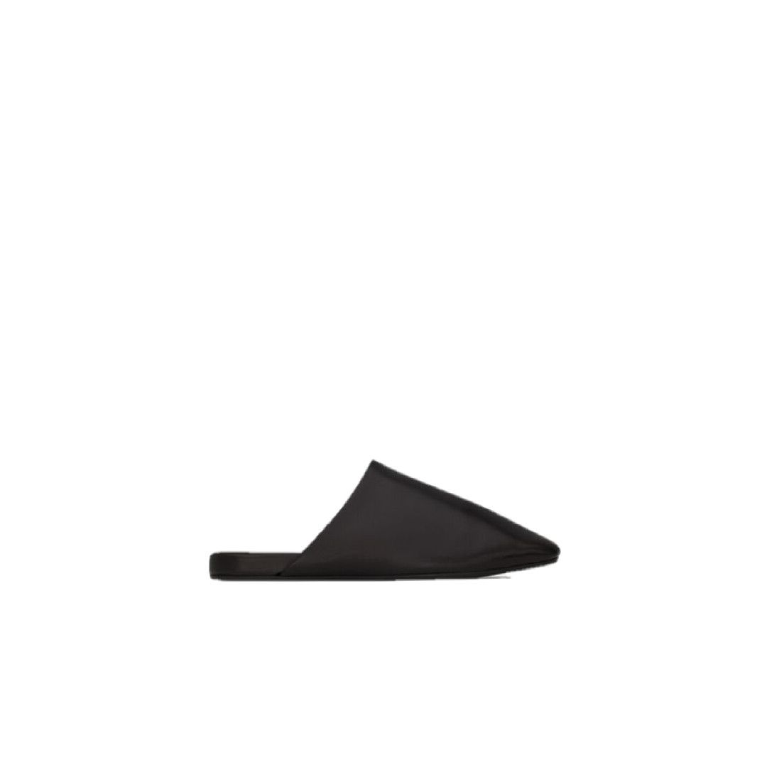 Saint Laurent Paris o1s1wg110126 800696 Plaza Mules in Smooth Leather in Black Size US 10 / EU 43 - 1 Thumbnail