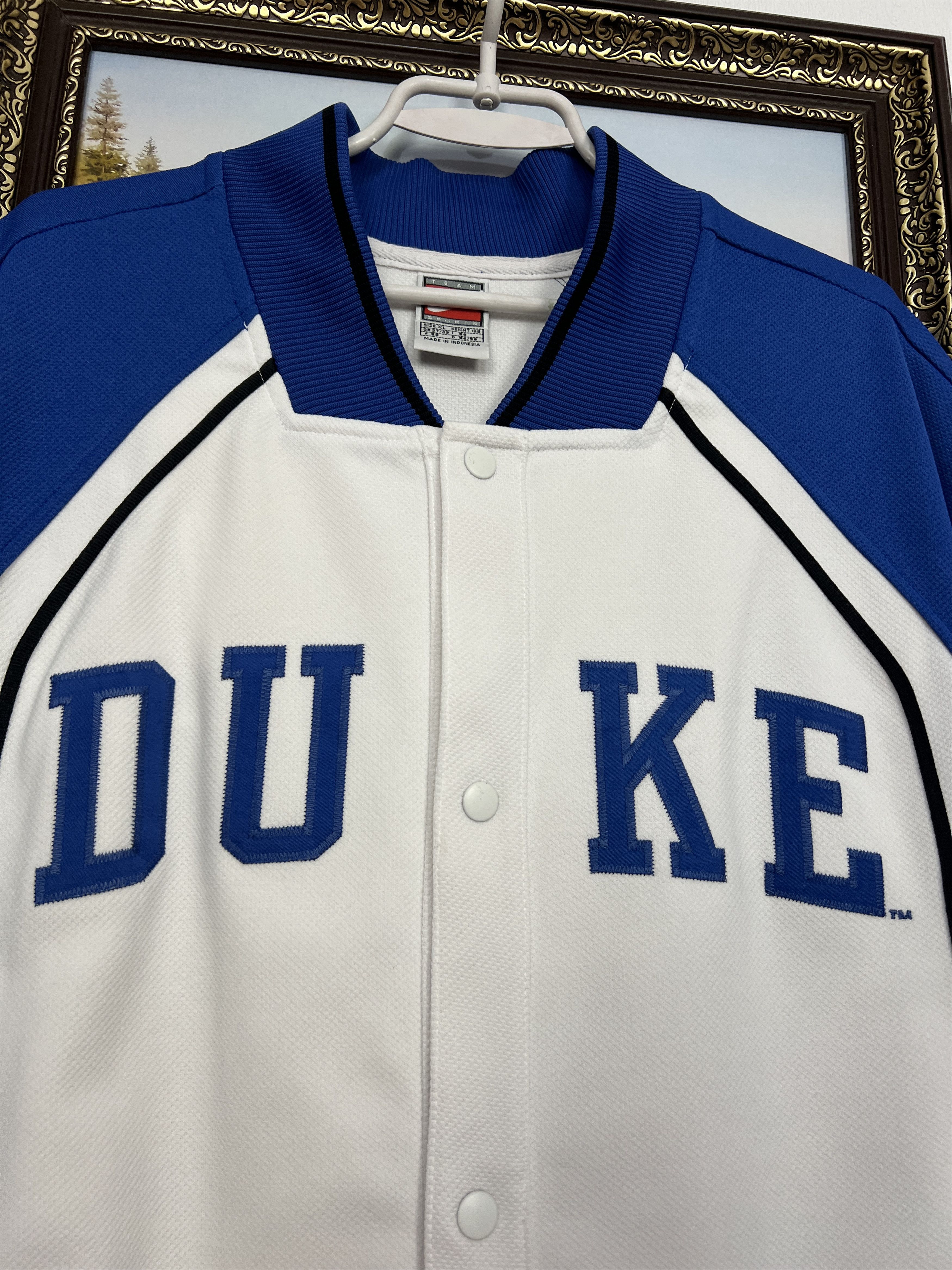 Nike DUKE University NCAA Basketball Warm Up Shooting Jersey Size US XL / EU 56 / 4 - 3 Thumbnail