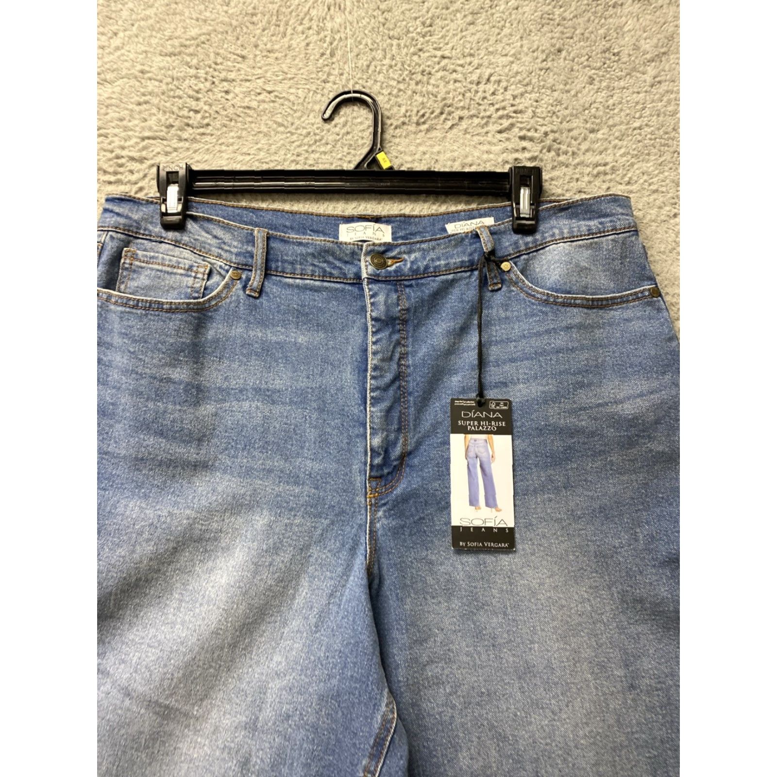 Vintage Sofia Jeans by Sofia Vergara Women’s 20S Blue Bootcut Jeans NWT /0338 Size 42" / US 20 - 2 Thumbnail