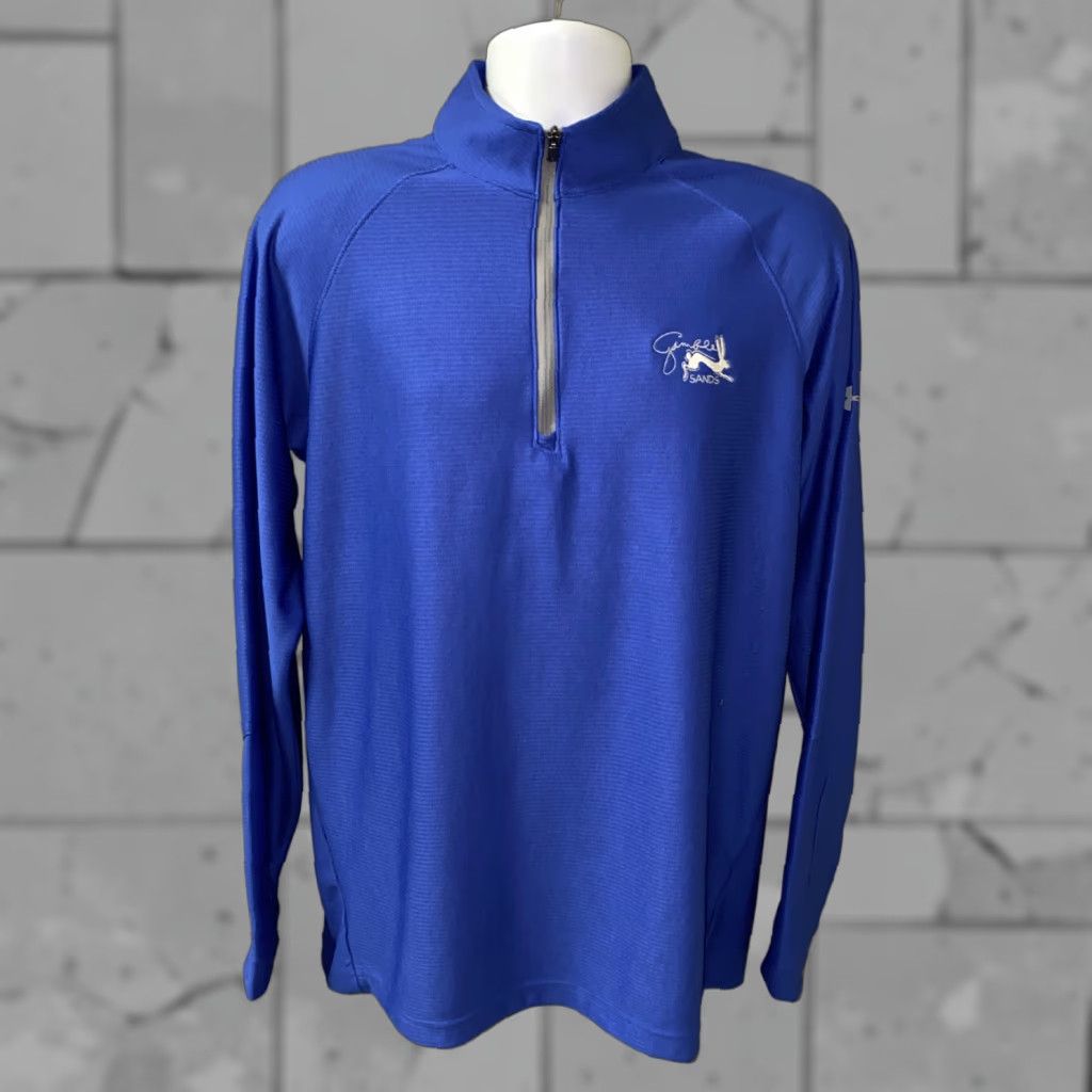 Under Armour Under Armour Mens Blue Lightweight 1/2 Zip Pullover Jacket Size L Size US L / EU 52-54 / 3 - 1 Thumbnail