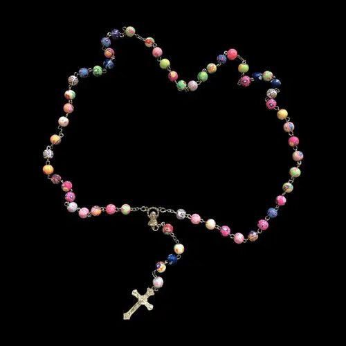 VIBE Saint Benedict Rosary Necklace Chain Catholic Church Jesus Size ONE SIZE - 4 Thumbnail