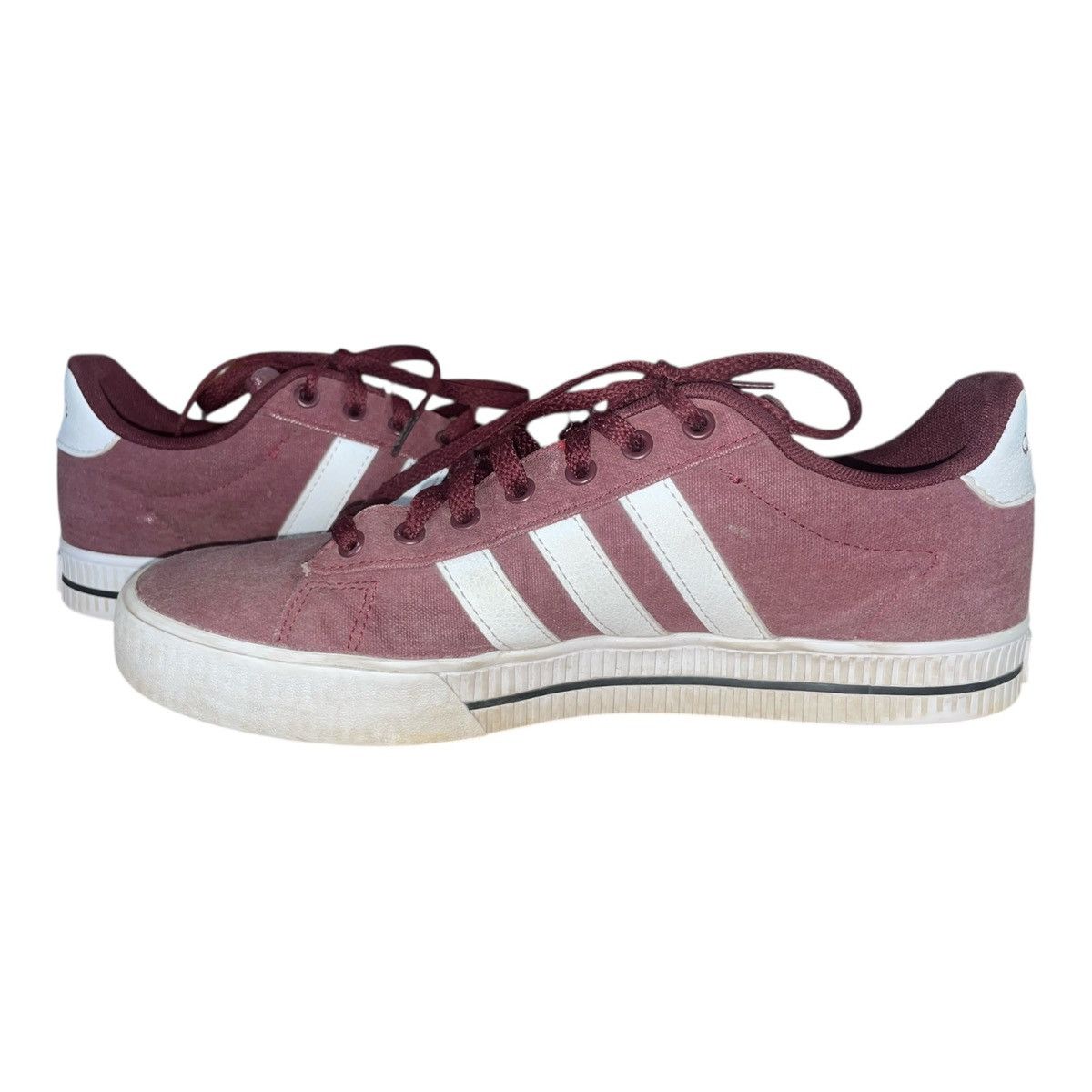 Adidas adidas Men's Daily 3.0 Burgundy /White Skate Sneakers Sz 9 Size US 9 / EU 42 - 3 Thumbnail