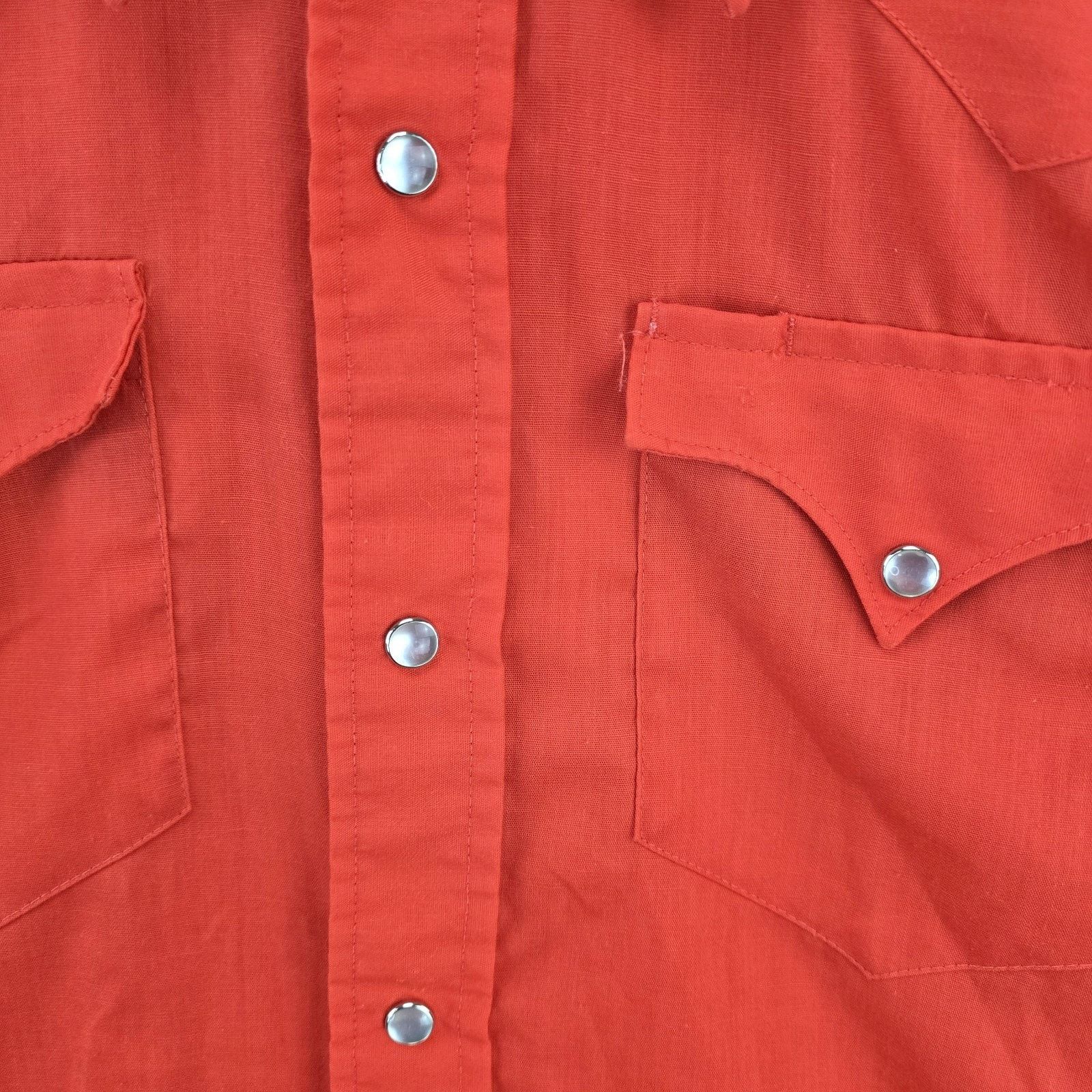 Other Vintage H Bar C Shirt Mens 15.5-30 Red Pearl Snap Western Size US S / EU 44-46 / 1 - 4 Thumbnail