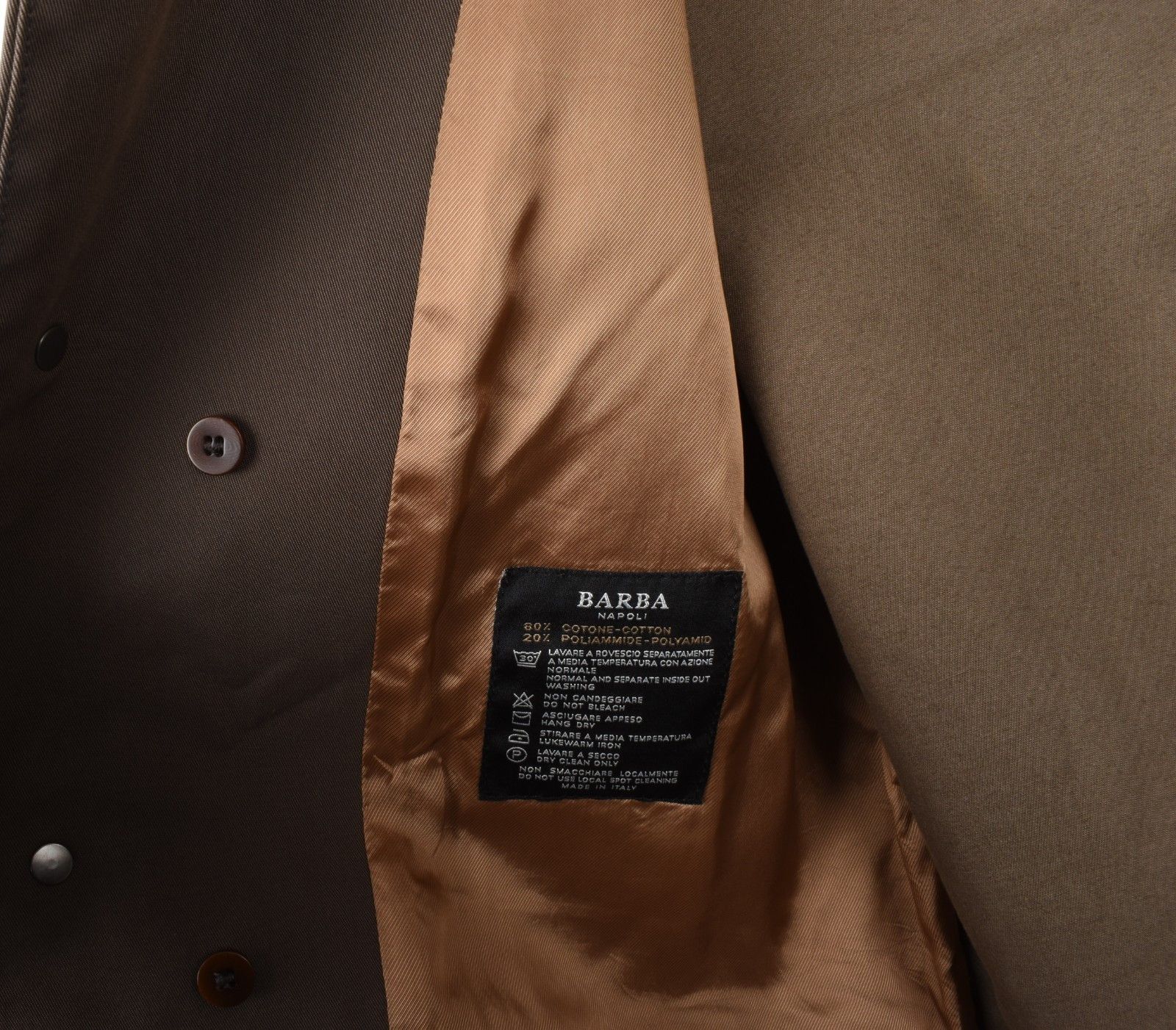 Barba Napoli Barba Napoli Men Coat Trench Size IT48-M, S2100 Size US M / EU 48-50 / 2 - 10 Thumbnail