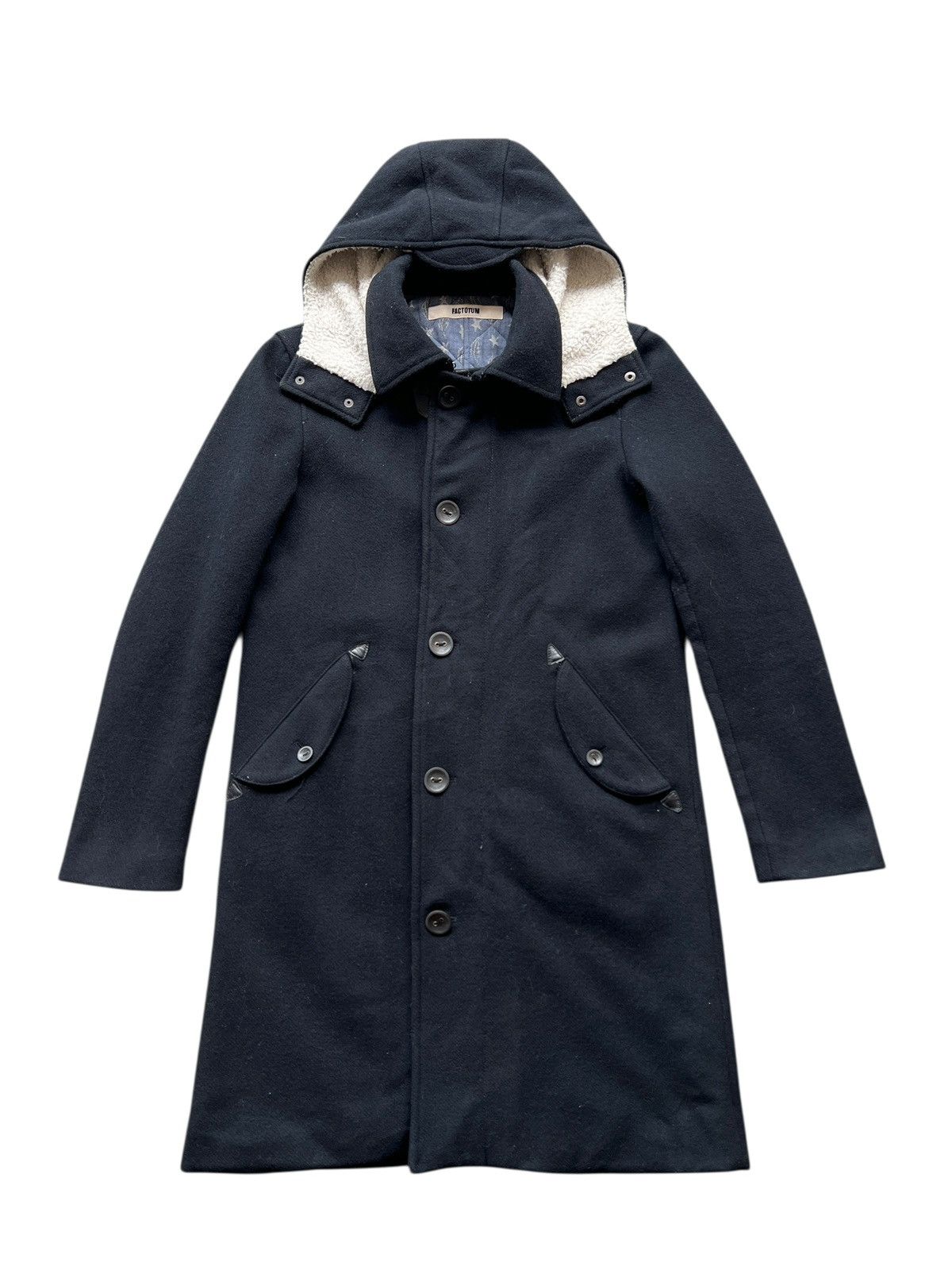 FACTOTUM 🔥 FACTOTUM HOODIE OVERCOAT ZIPPER Size US S / EU 44-46 / 1 - 4 Thumbnail