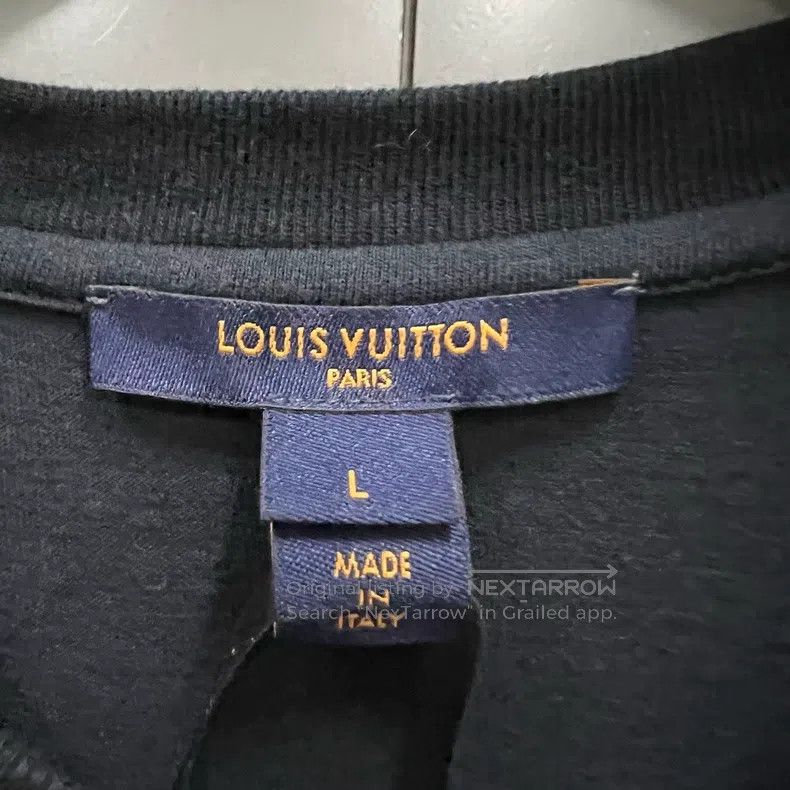 Louis Vuitton Louis Vuitton Black printed logo chain short sleeves Size US L / EU 52-54 / 3 - 3 Thumbnail