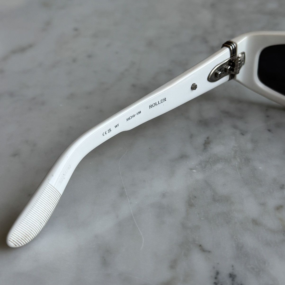 Chrome Hearts White Sterling Silver Stars Hardware Roller Sunglasses RARE Size ONE SIZE - 6 Thumbnail