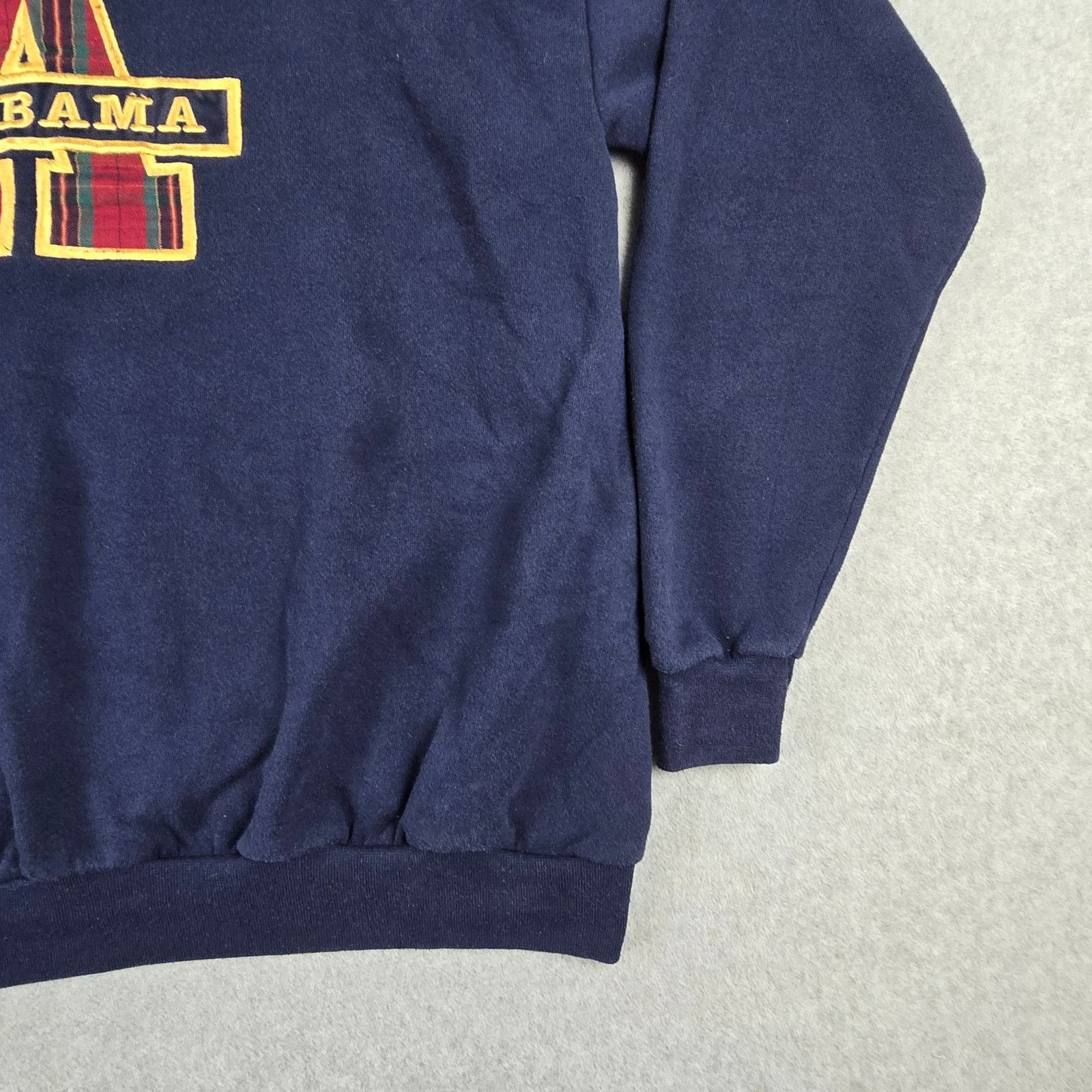 Vintage Vtg Alabama Sweatshirt XL by Santee Navy Red Made in USA Size XL / US 12-14 / IT 48-50 - 6 Thumbnail