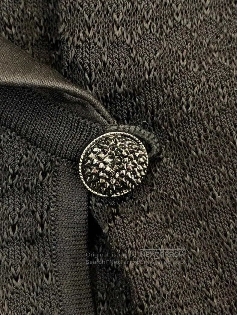 Chanel Chanel Black Hollow Lace Blazer. Size US M / EU 48-50 / 2 - 6 Thumbnail
