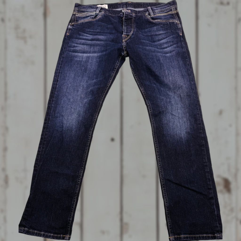 Pepe Jeans VINTAGE Pepe Jeans Spike Womens Jeans 10 Blue 3132 Spike 100% Cotton Dark Inseam 32 Straight 5-Pocket Design Denim Rise Mid Womens Size 32" / US 10 / IT 46 - 1 Thumbnail