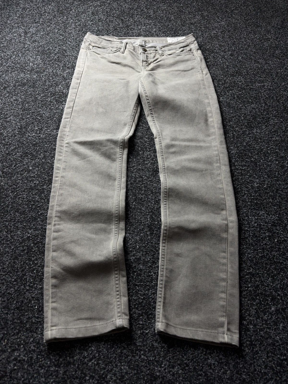 Allsaints AllSaints Grey Slim Jeans Rick style Minimal Stretch Denim Size 27" / US 4 / IT 40 - 1 Thumbnail